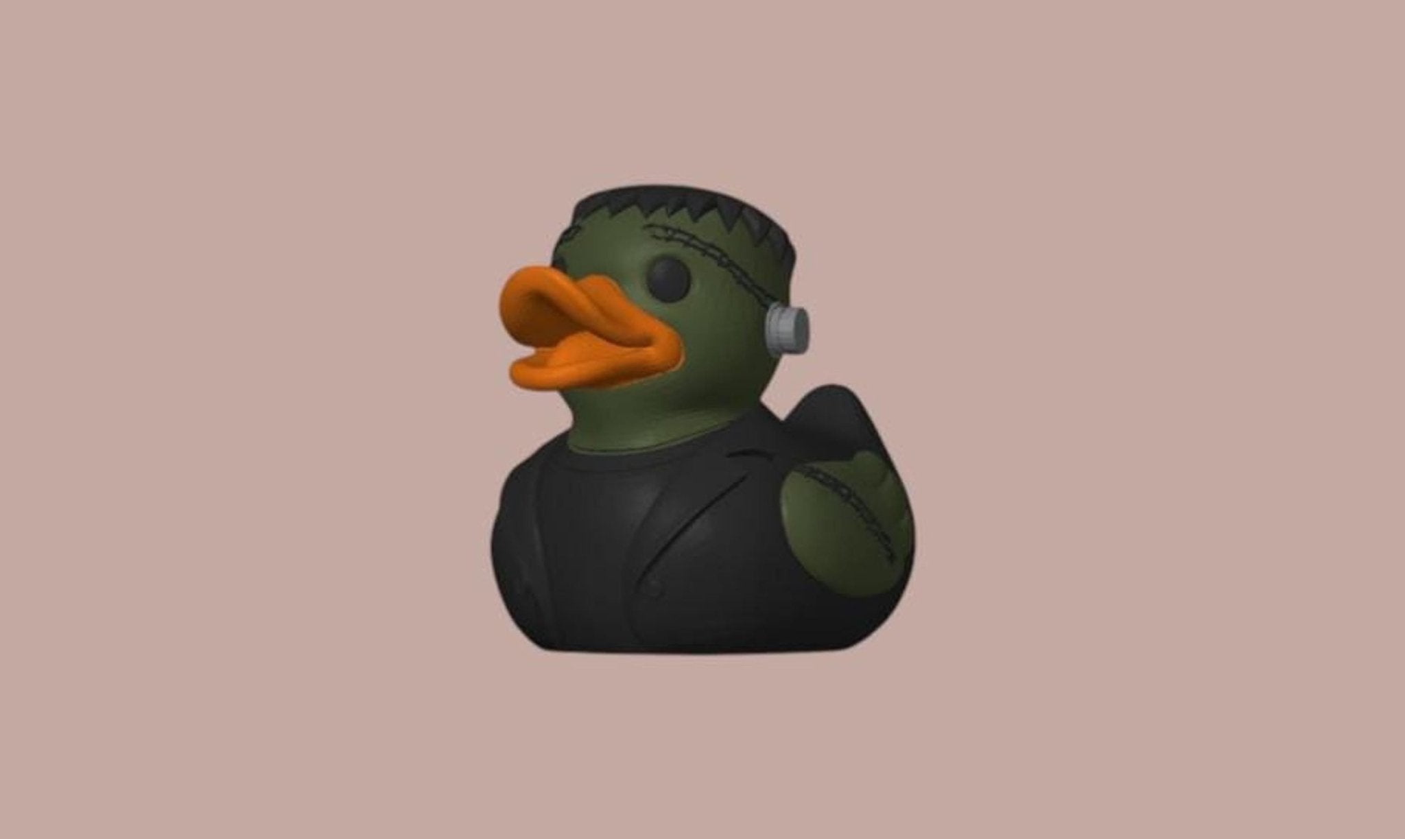 Frankenstein Duck Halloween Decoration, 3D Printed Frankenduck for Spooky Fun - JM Designs