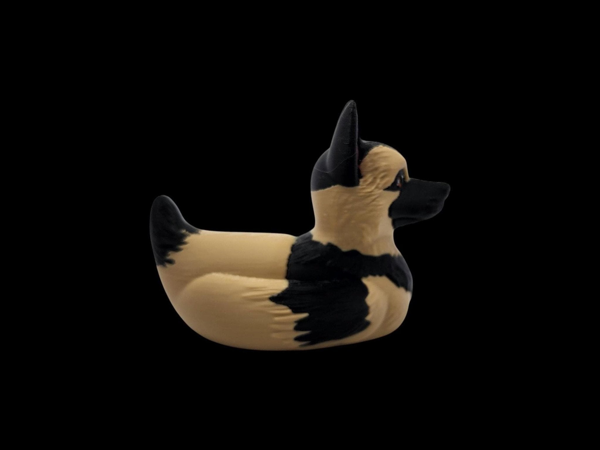 German Shepherd Duck Figurine, 3D Printed Collectible for Dog Lovers - JM Designs