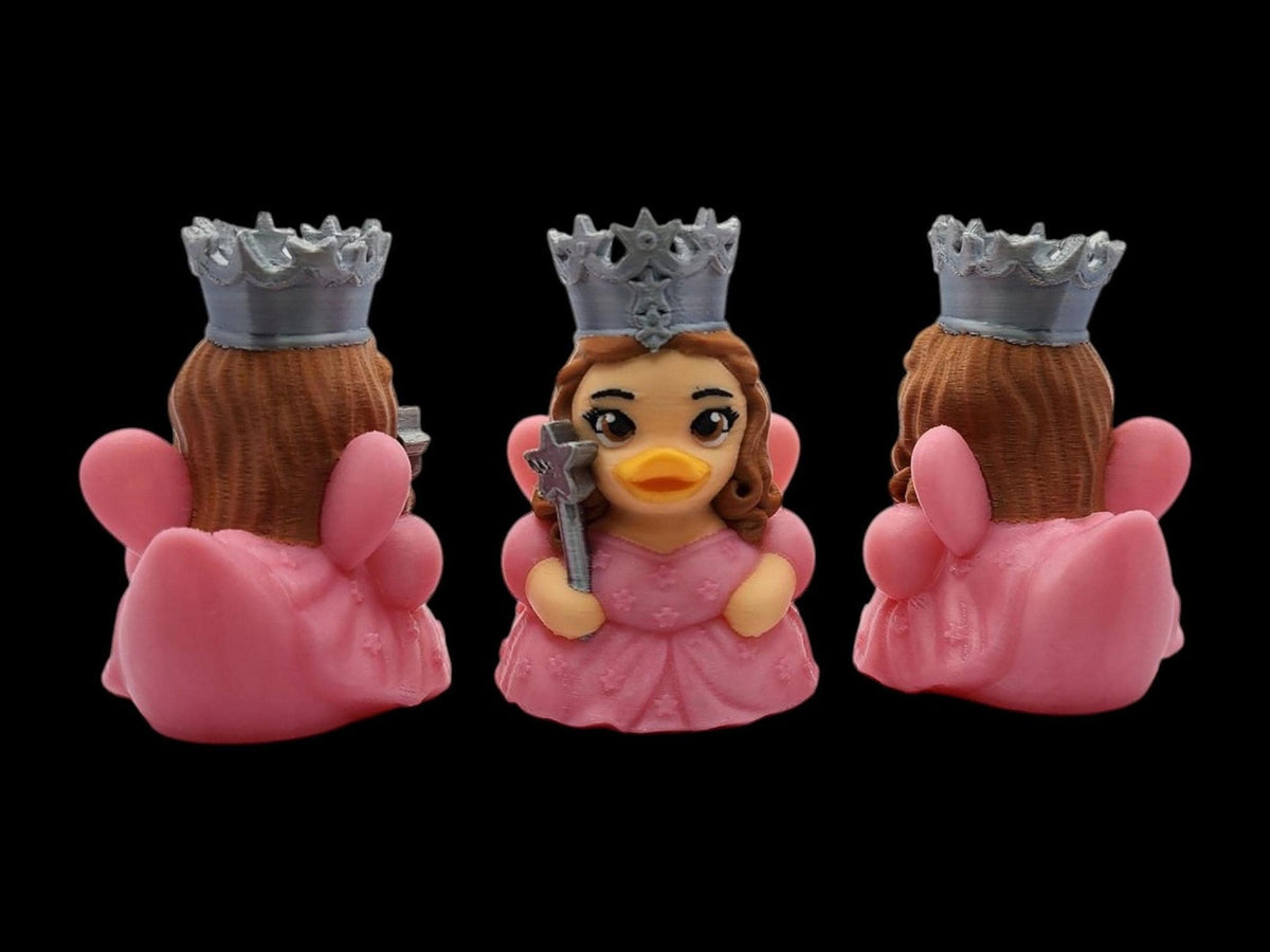 Glinda Duck Figurine, 3D Printed Oz Character Display Item - JM Designs