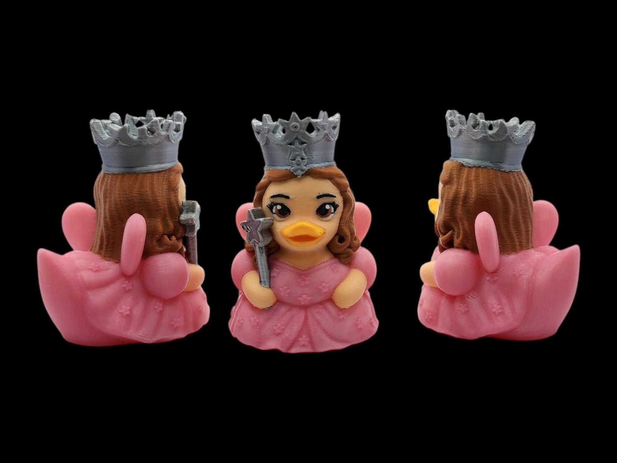 Glinda Duck Figurine, 3D Printed Oz Character Display Item - JM Designs
