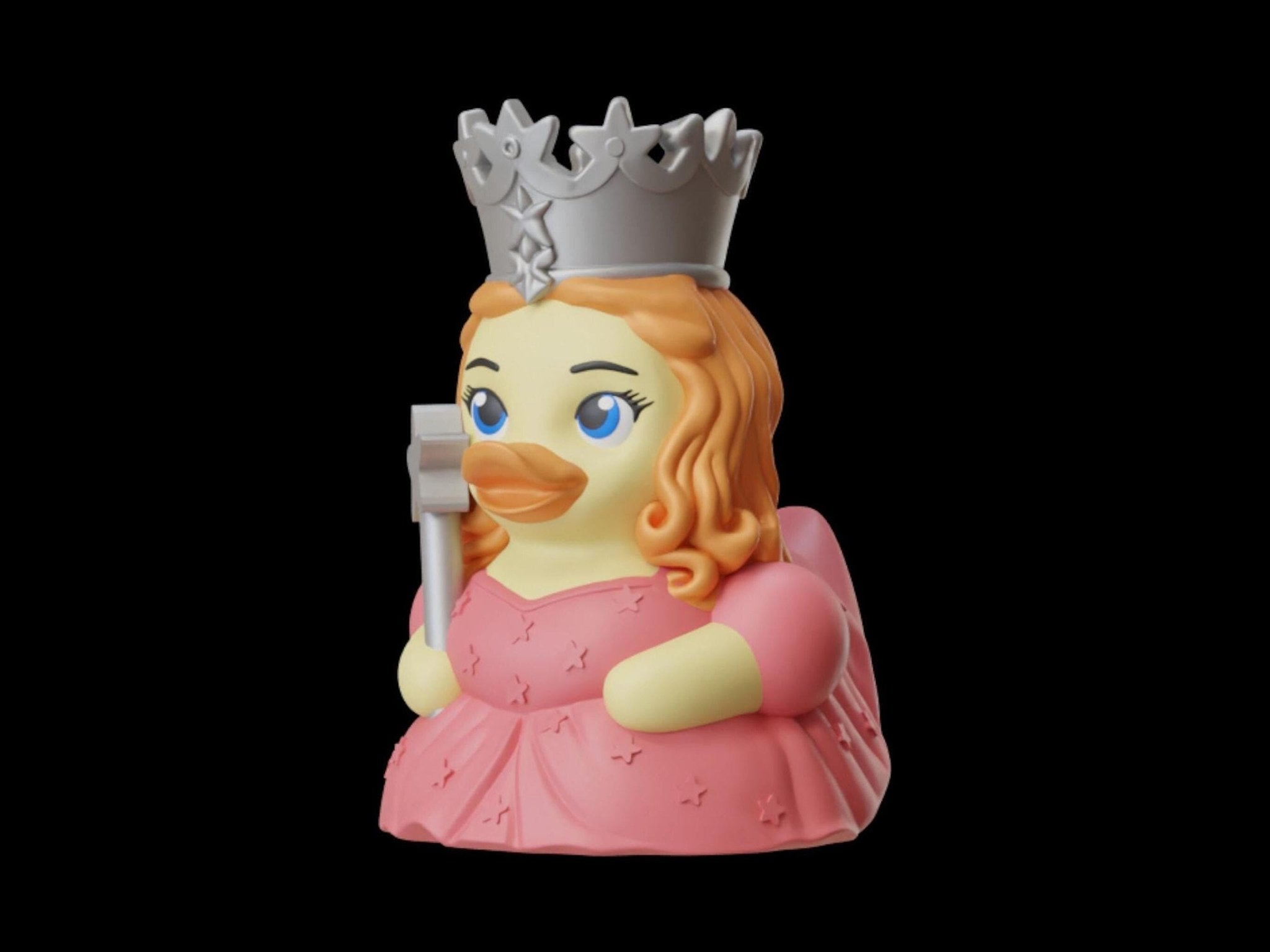 Glinda Duck Figurine, 3D Printed Oz Character Display Item - JM Designs
