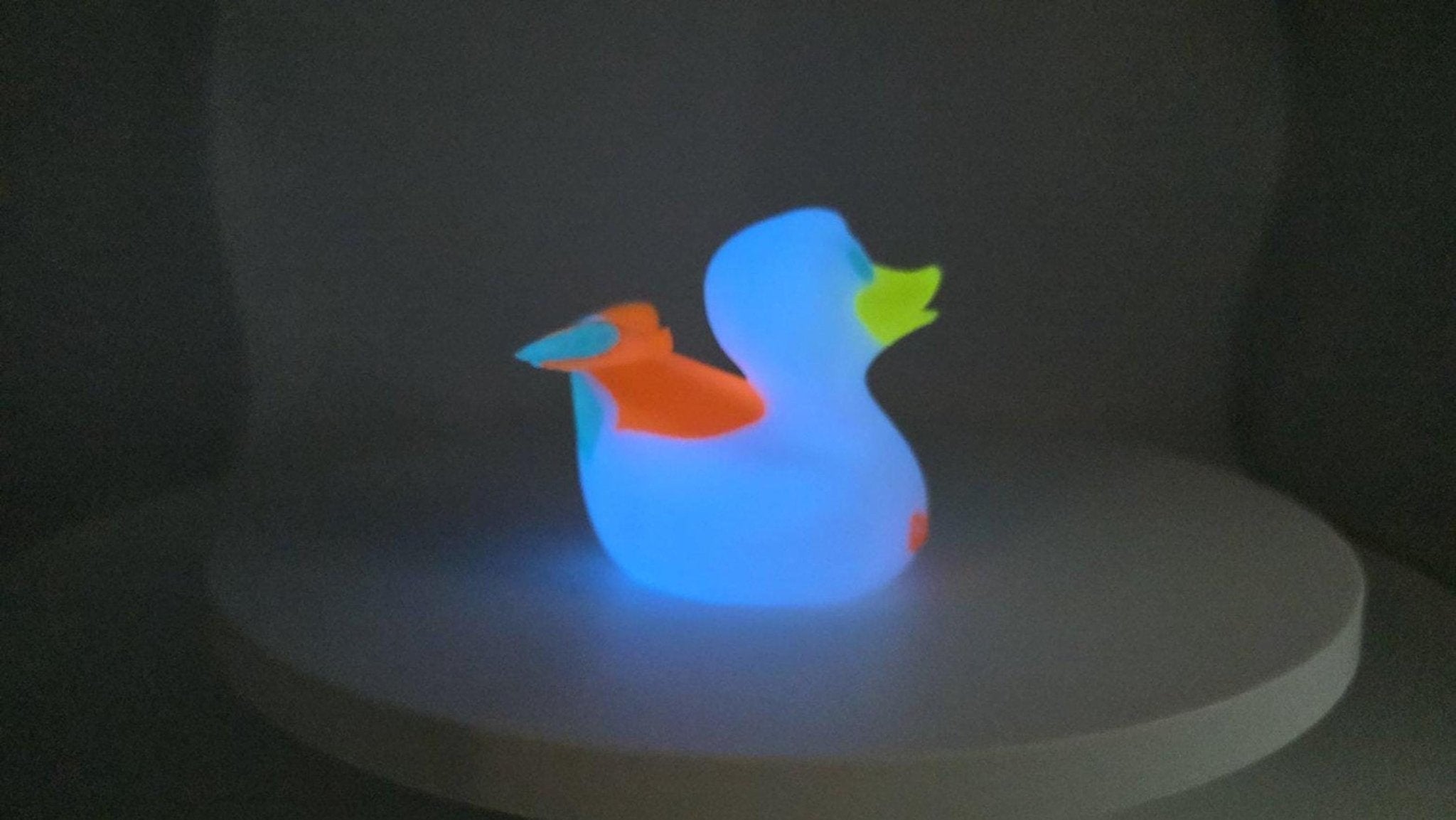 Glow In The Dark Cruise Ship Duck, 3D Printed Carnival Toy - JM Designs