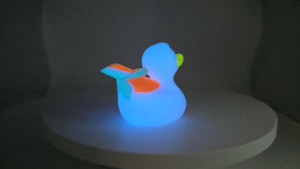 Glow In The Dark Cruise Ship Duck, 3D Printed Carnival Toy - JM Designs