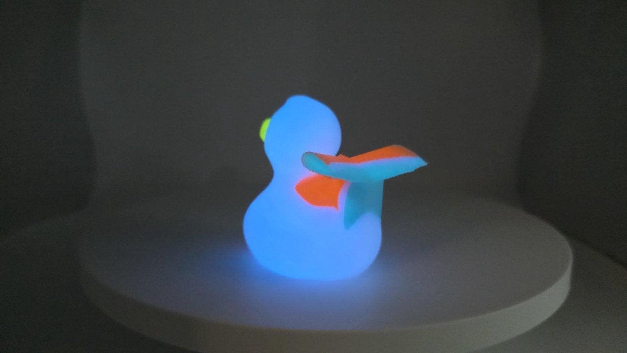 Glow In The Dark Cruise Ship Duck, 3D Printed Carnival Toy - JM Designs
