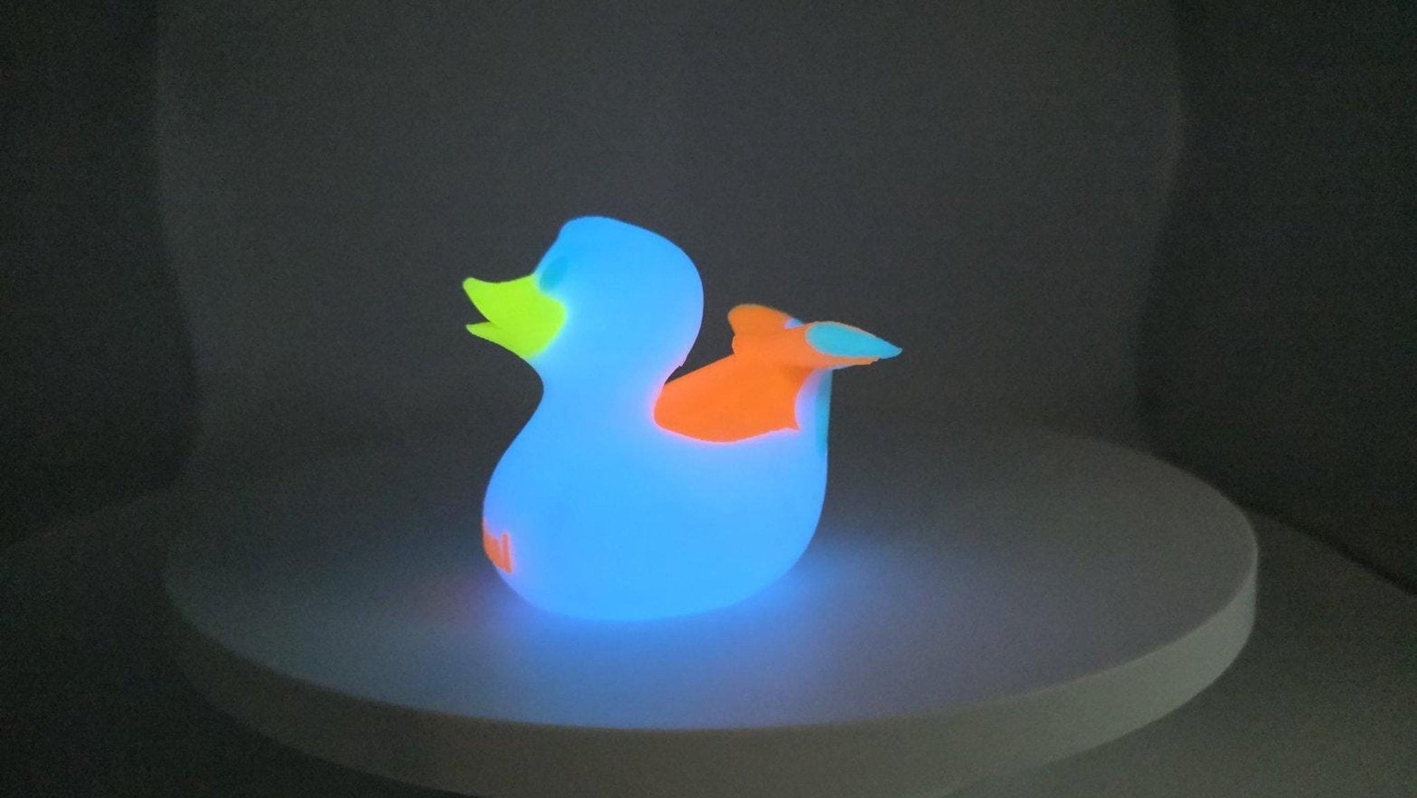 Glow In The Dark Cruise Ship Duck, 3D Printed Carnival Toy - JM Designs