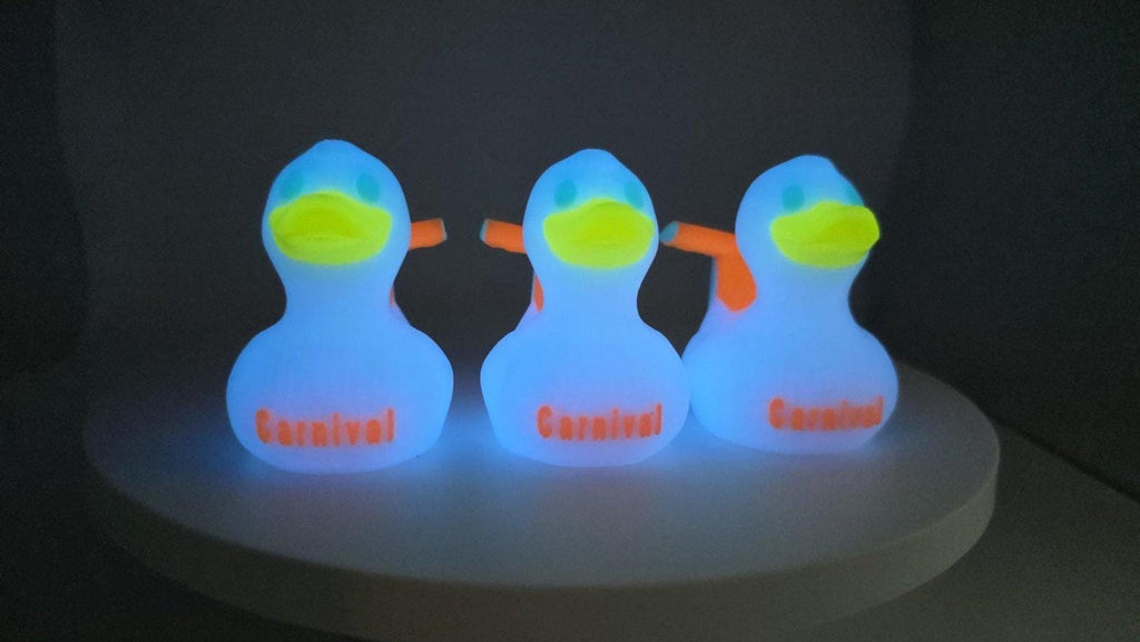 Glow In The Dark Cruise Ship Duck, 3D Printed Carnival Toy - JM Designs