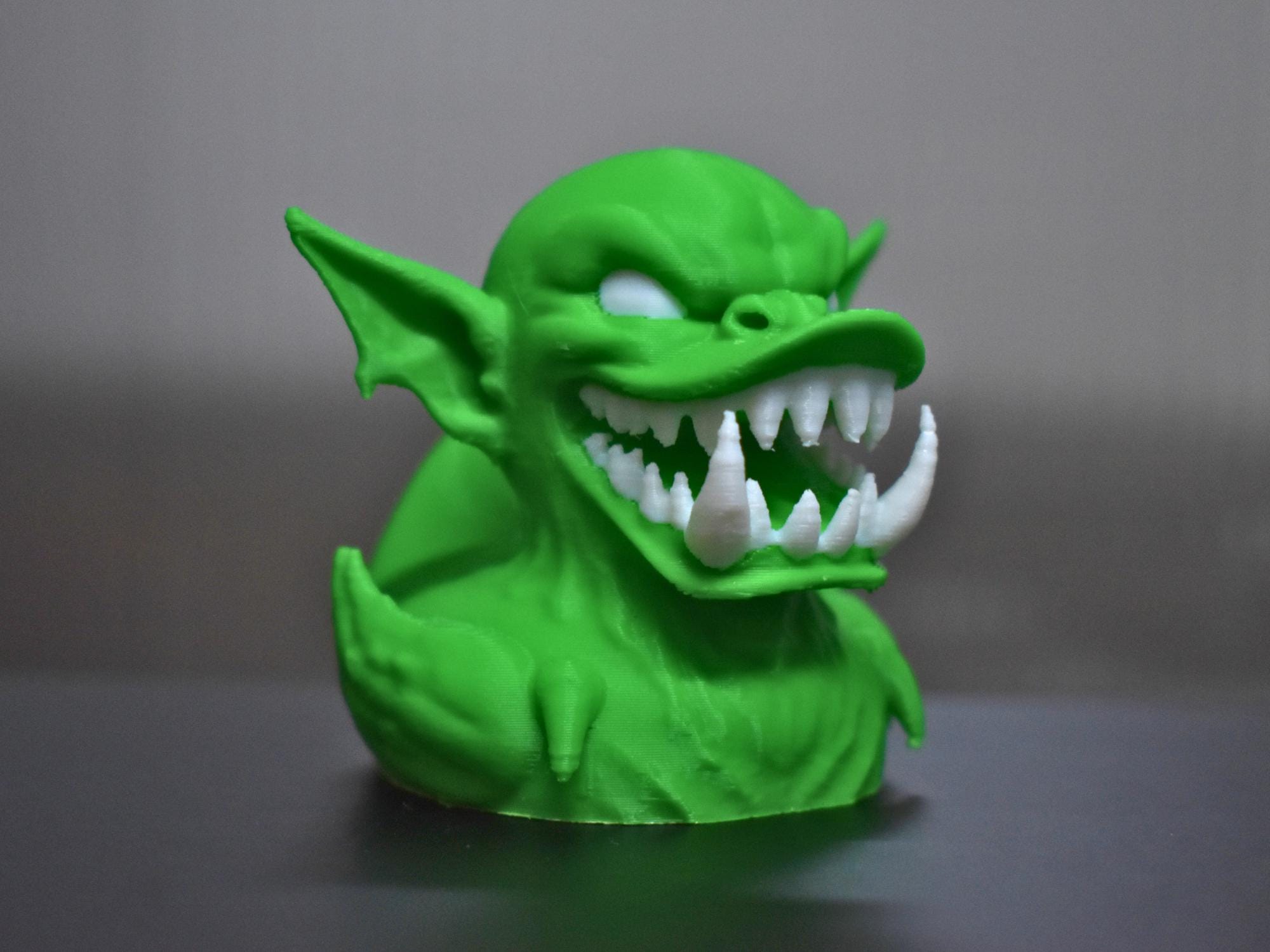 Goblin Duck Figurine: Spooky Halloween Decor - JM Designs