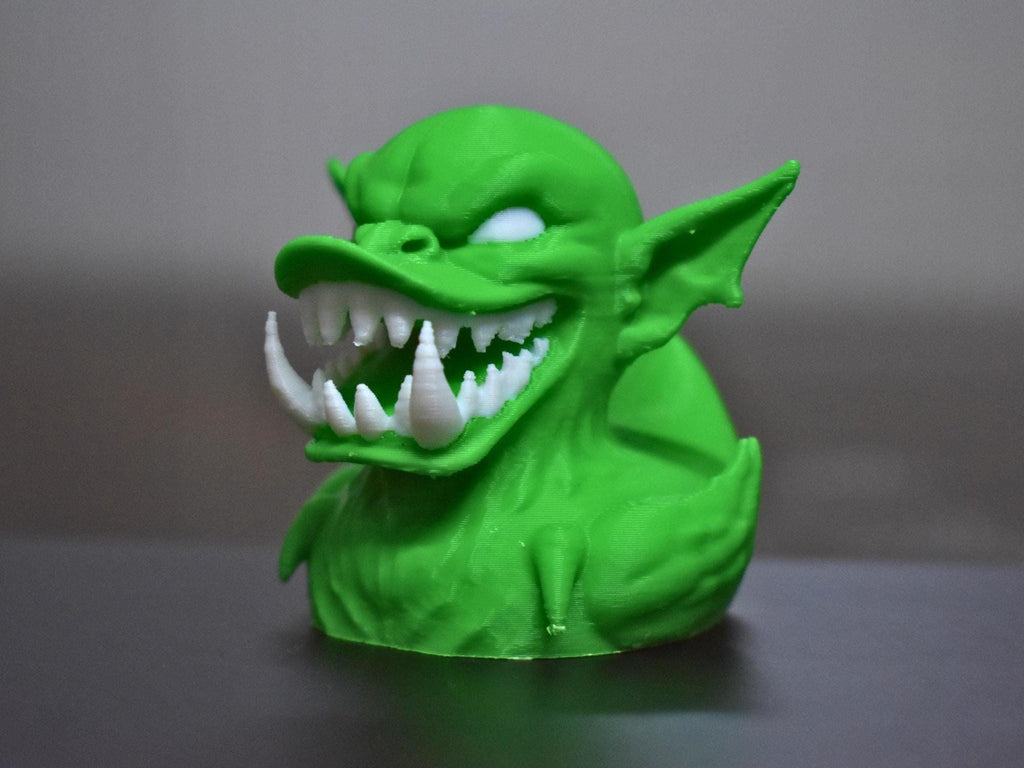 Goblin Duck Figurine, Spooky Halloween Decor with Design - JM Designs
