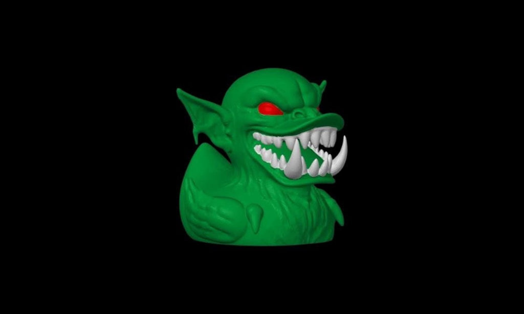 Goblin Duck Figurine, Spooky Halloween Decor with Design - JM Designs