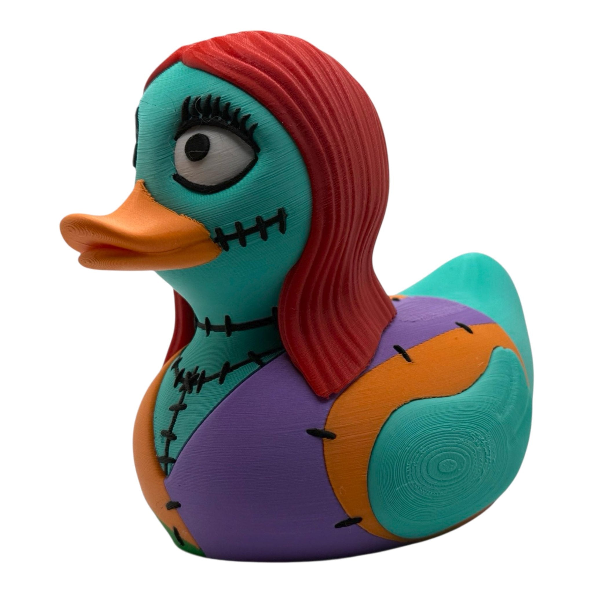Gothic Duck Figurine Set, Creepy Skeleton Inspired Halloween Town Decor - JM Designs