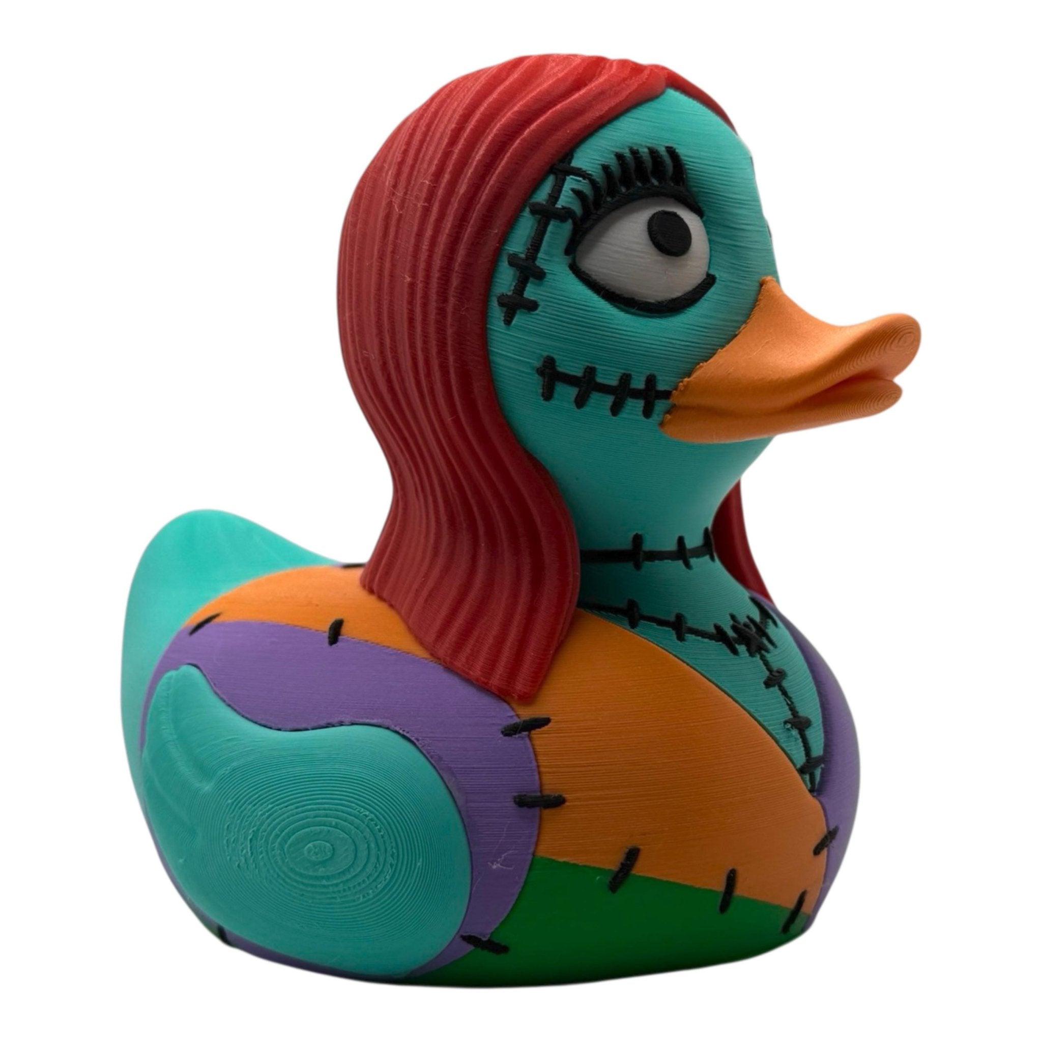 Gothic Duck Figurine Set, Creepy Skeleton Inspired Halloween Town Decor - JM Designs
