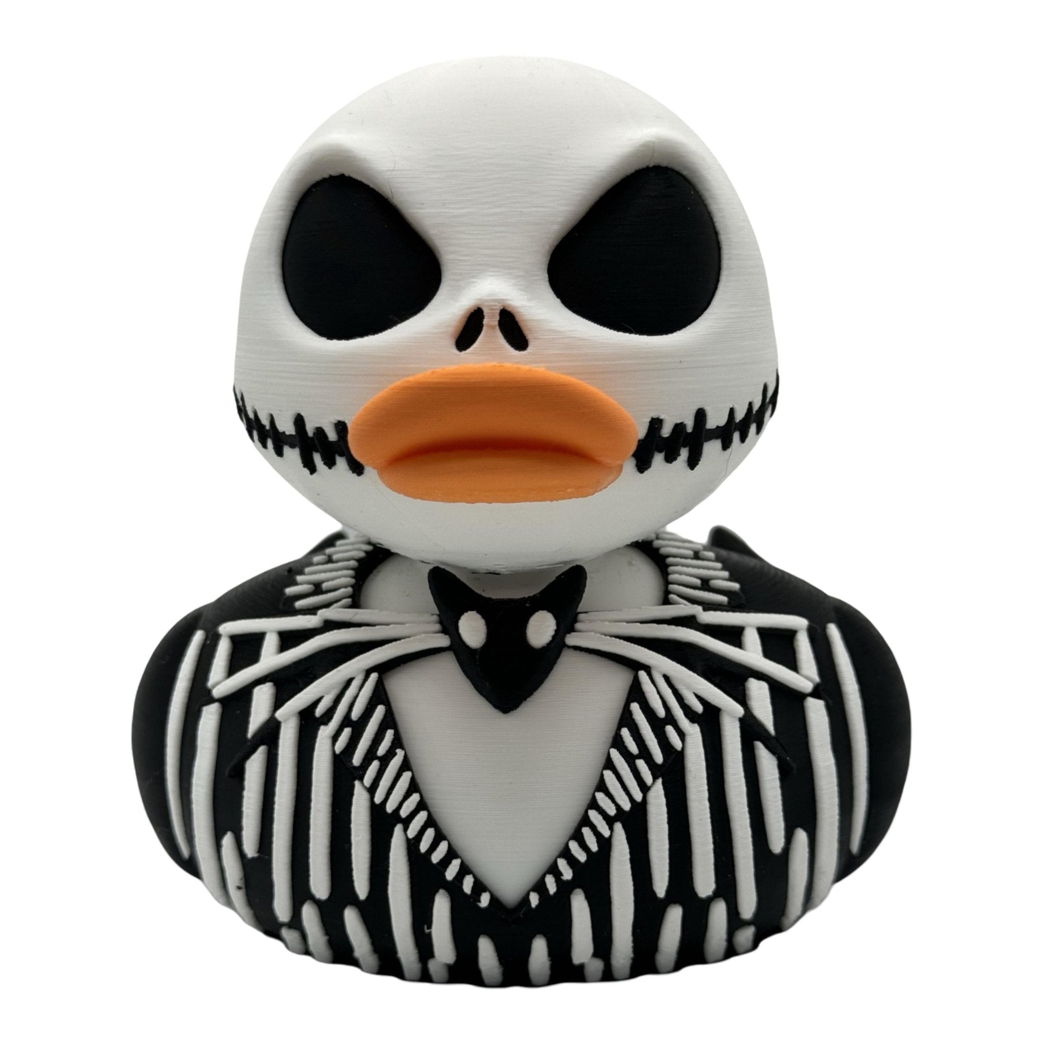 Gothic Inspired Duck Figurine Set, Sally & Jack 3D Printed Collectible for Halloween Decor - JM Designs