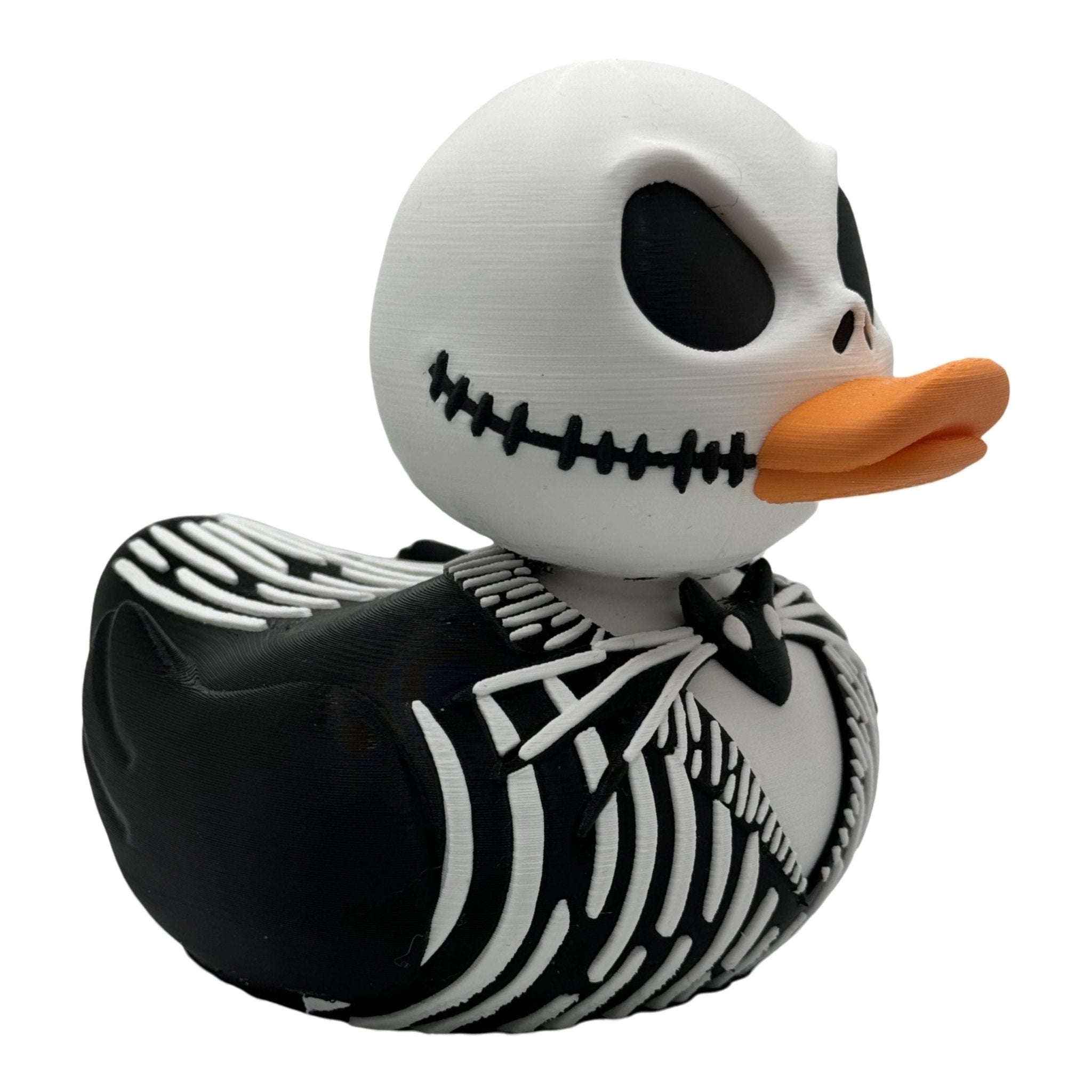 Gothic Inspired Duck Figurine Set, Sally & Jack 3D Printed Collectible for Halloween Decor - JM Designs