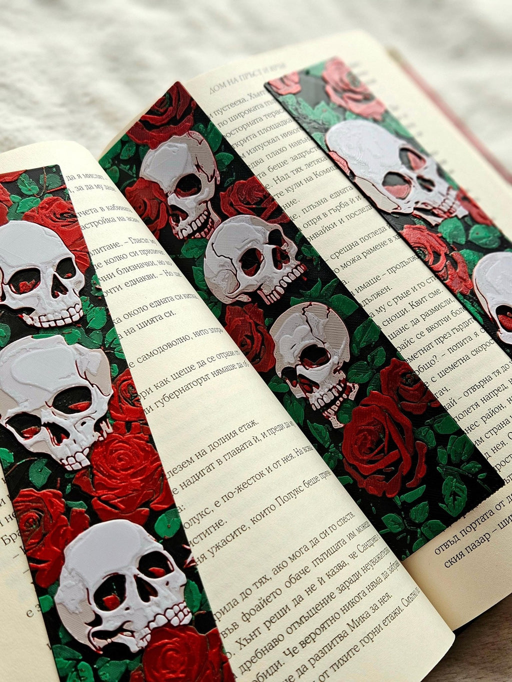 Gothic Skull Bookmark Set - JM Designs