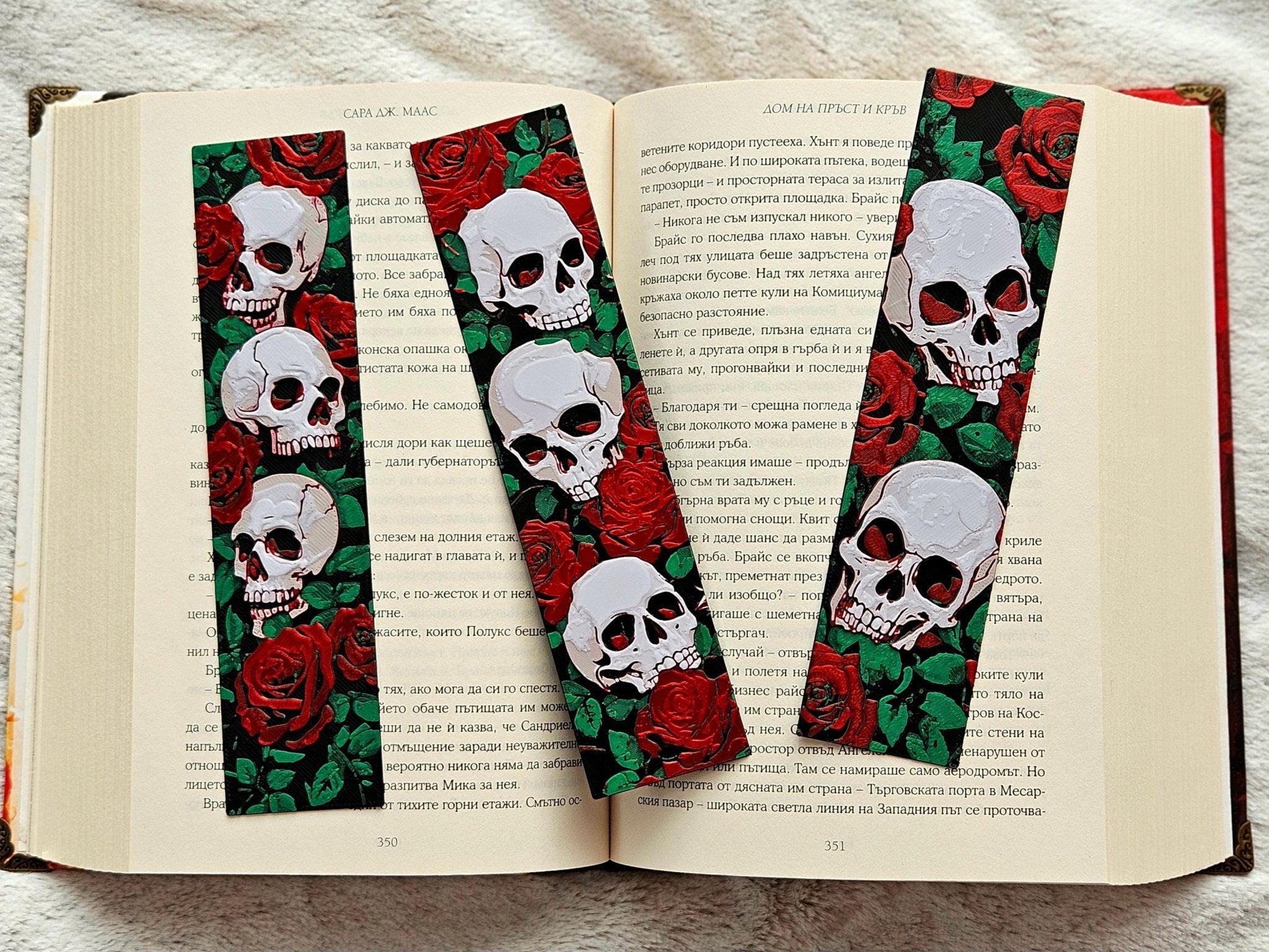 Gothic Skull Bookmark Set - JM Designs