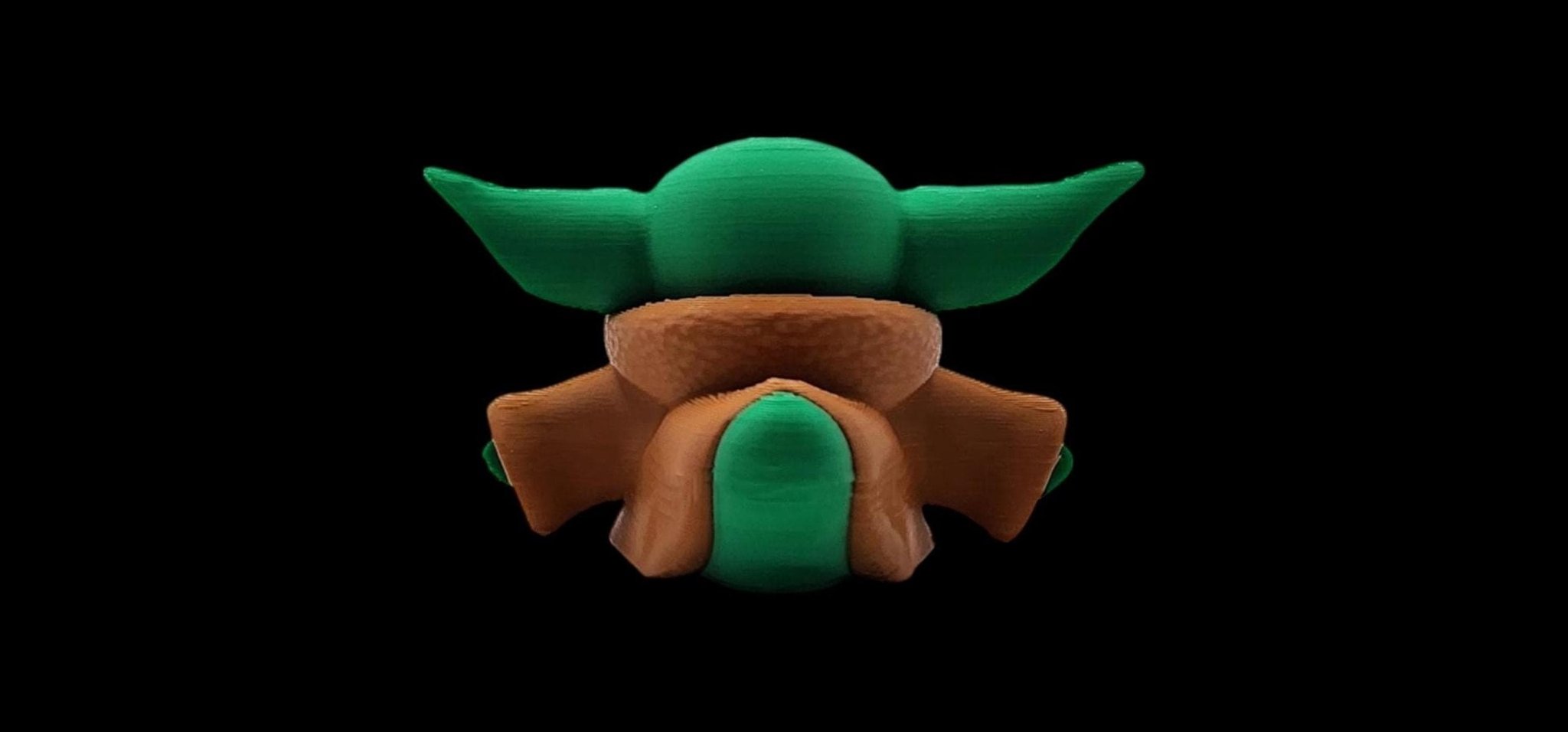 Grogu Inspired Duck Figure, 3D Printed Star Wars Collectible Desk Accessory - JM Designs
