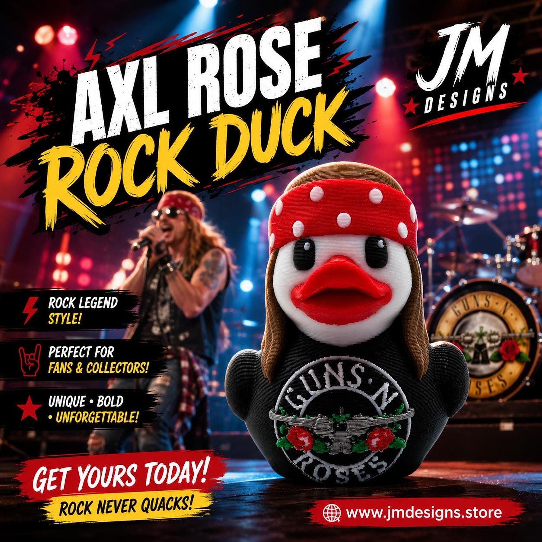 Guns N' Roses Jeep Dashboard Ducks – Axl Special Edition Collectible - JM Designs