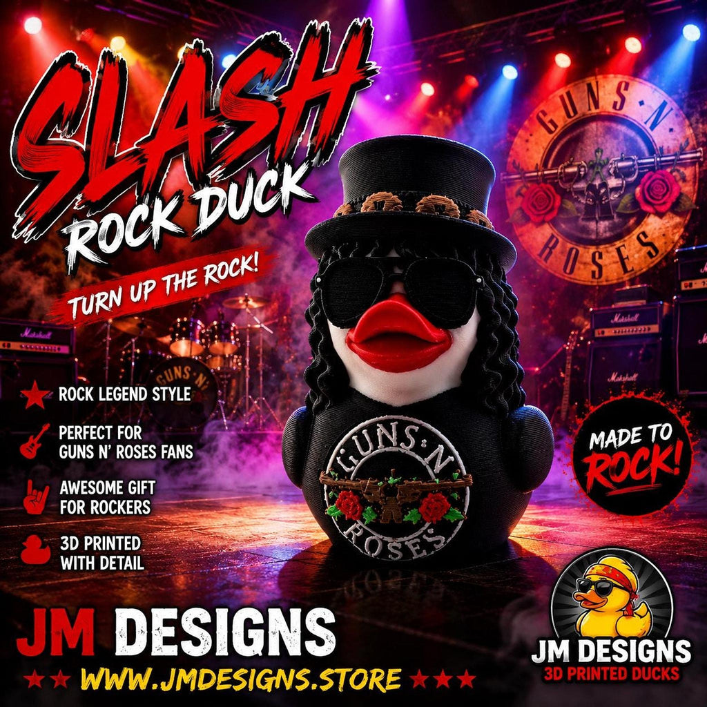 Guns N' Roses Jeep Dashboard Ducks – Slash & Axl Special Edition - JM Designs