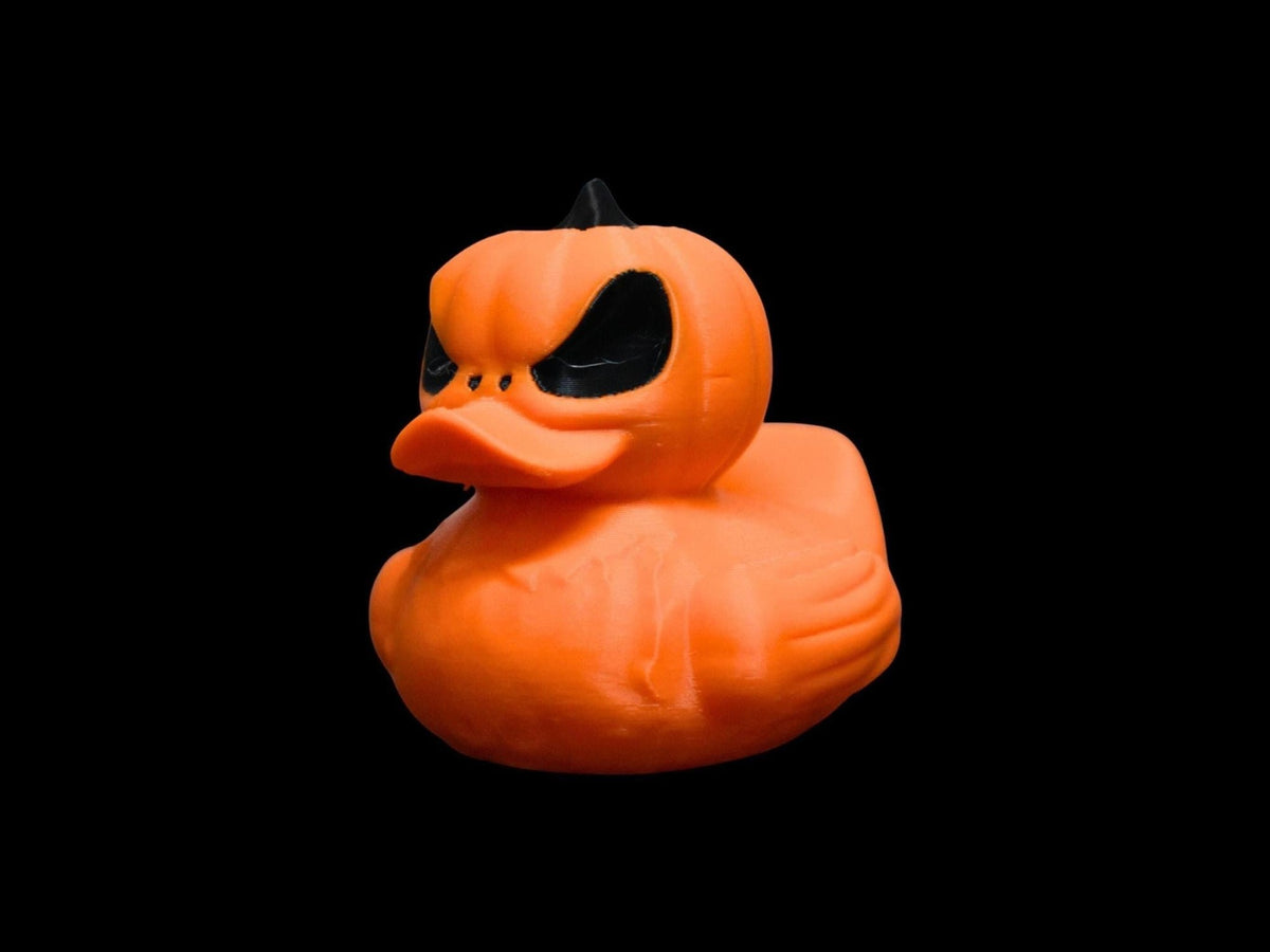 Halloween Duck Dashboard Buddy, Custom Jack-O'-Lantern 3D Printed Decoration - JM Designs