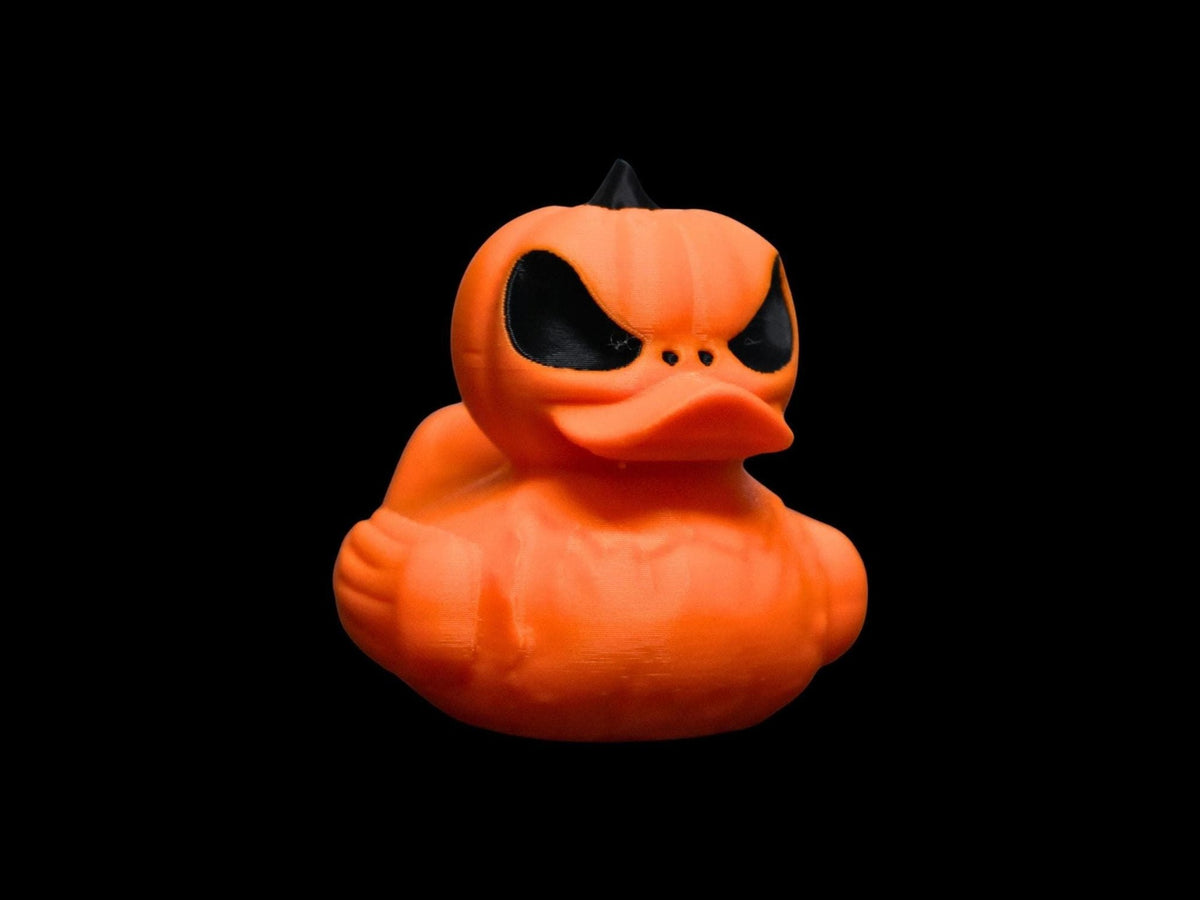 Halloween Duck Dashboard Buddy, Custom Jack-O'-Lantern 3D Printed Decoration - JM Designs