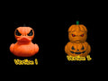 Halloween Duck Dashboard Buddy, Custom Jack-O'-Lantern 3D Printed Decoration - JM Designs