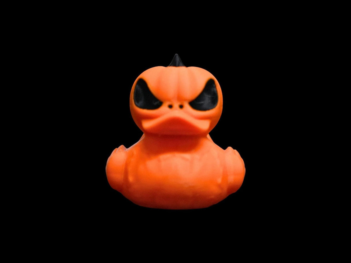 Halloween Duck Dashboard Buddy, Custom Jack-O'-Lantern 3D Printed Decoration - JM Designs