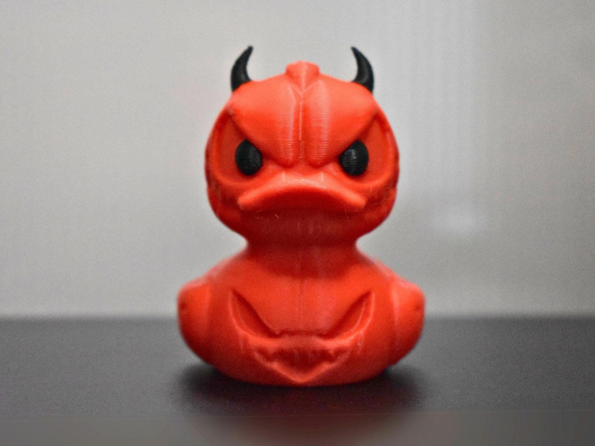 Halloween Duck Figure, Evil Ghoul Devil Decoration for Spooky Decor - JM Designs