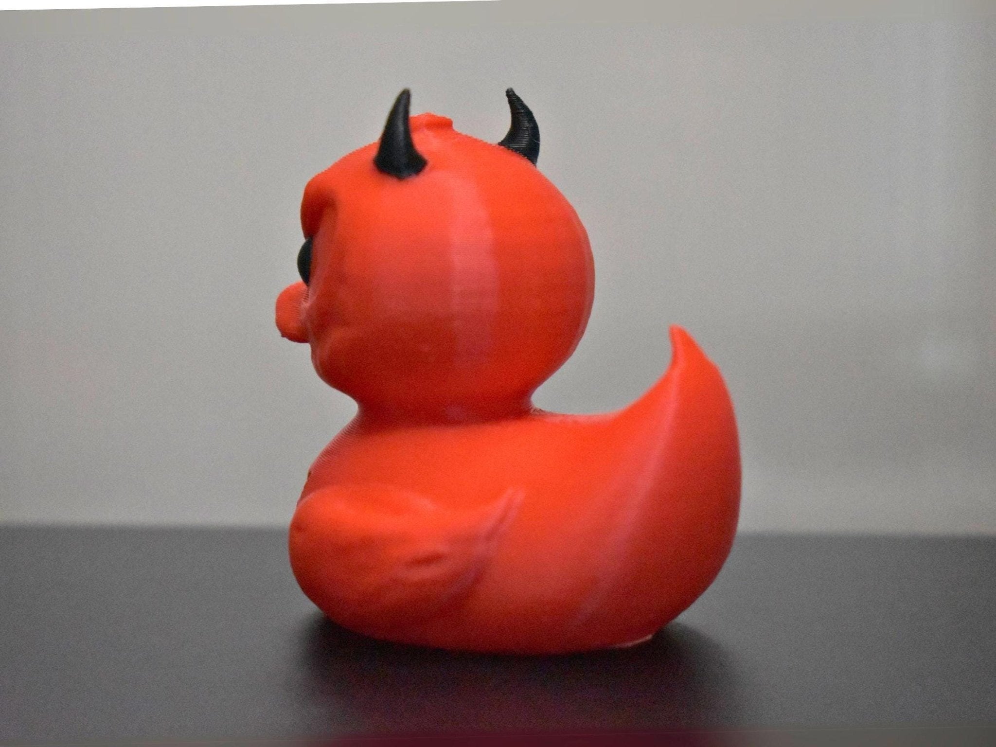 Halloween Duck Figure, Evil Ghoul Devil Decoration for Spooky Decor - JM Designs