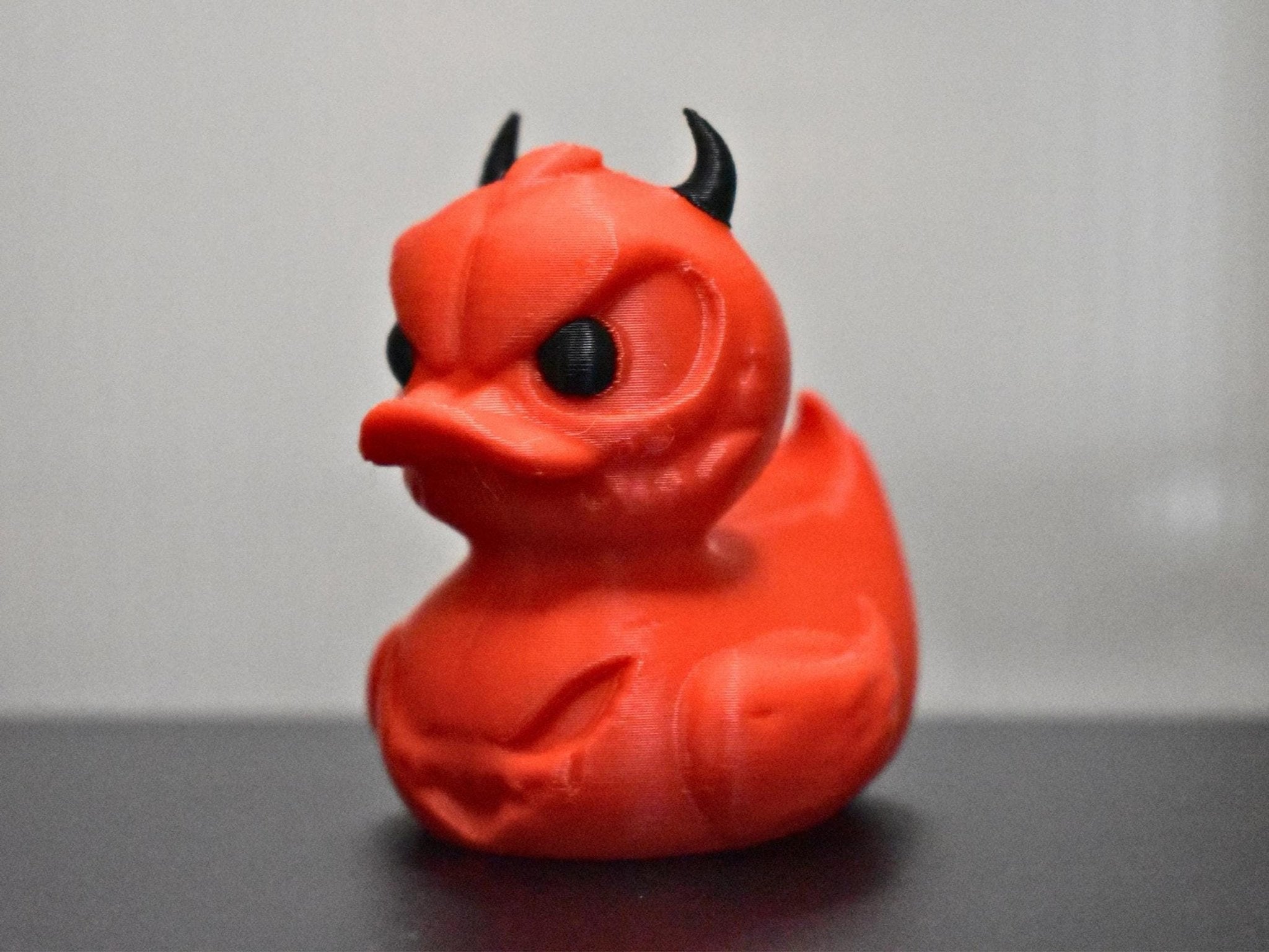 Halloween Duck Figure, Evil Ghoul Devil Decoration for Spooky Decor - JM Designs