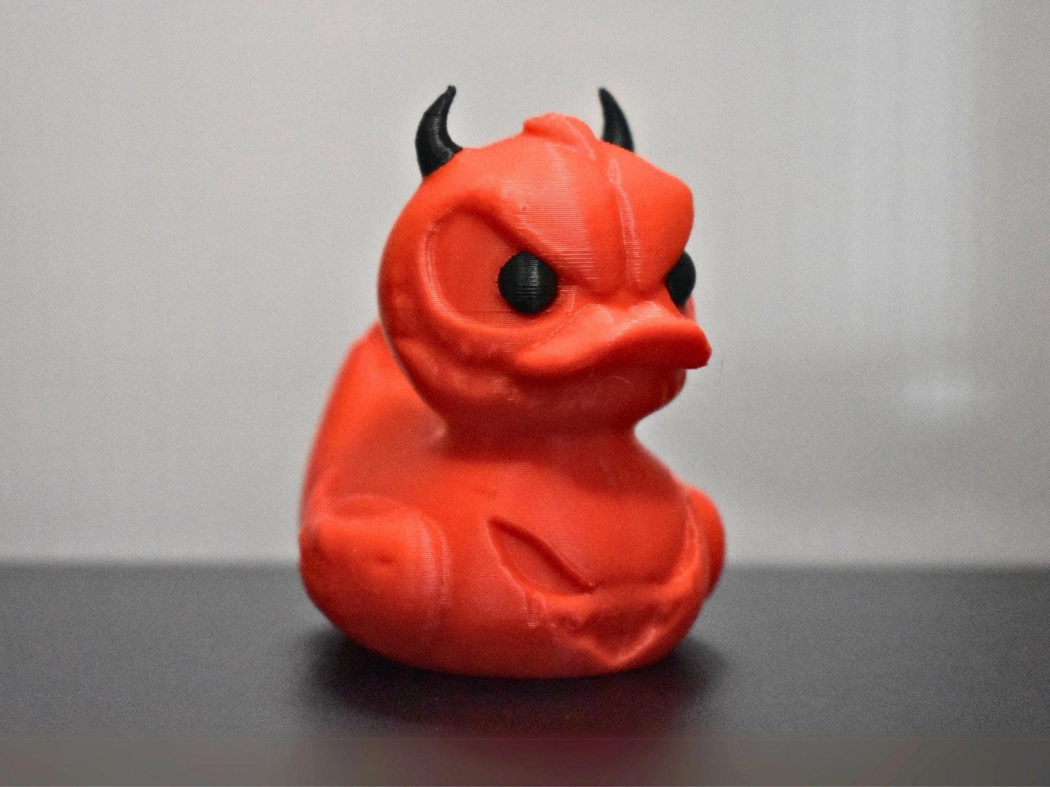 Halloween Duck Figure, Evil Ghoul Devil Decoration for Spooky Decor - JM Designs