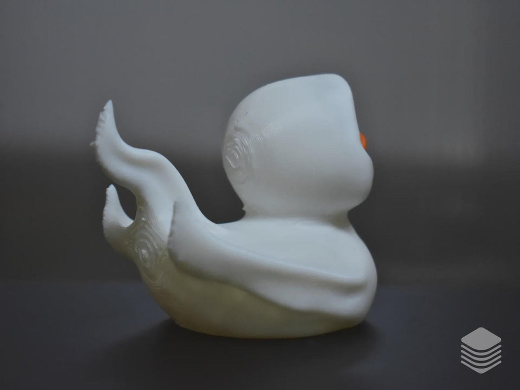 Halloween Duck Ghost Figurine, Custom 3D Printed Spooky Display Decoration - JM Designs