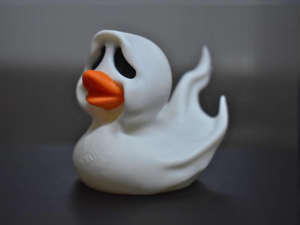 Halloween Duck Ghost Figurine, Custom 3D Printed Spooky Display Decoration - JM Designs