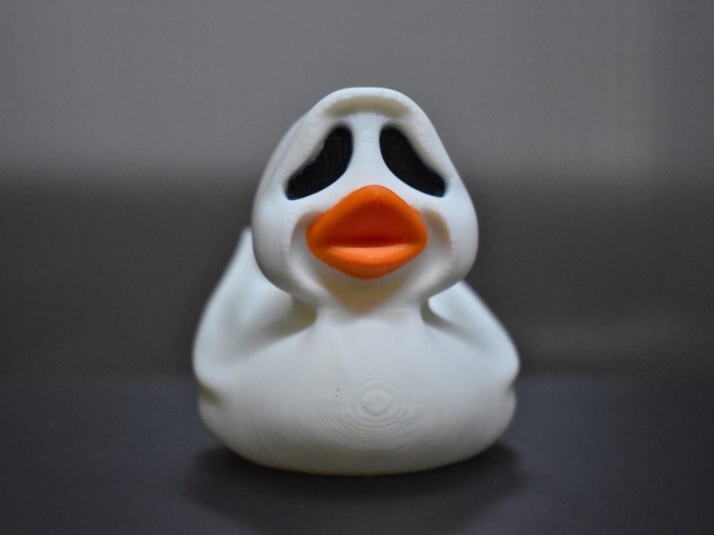 Halloween Duck Ghost Figurine, Custom 3D Printed Spooky Display Decoration - JM Designs