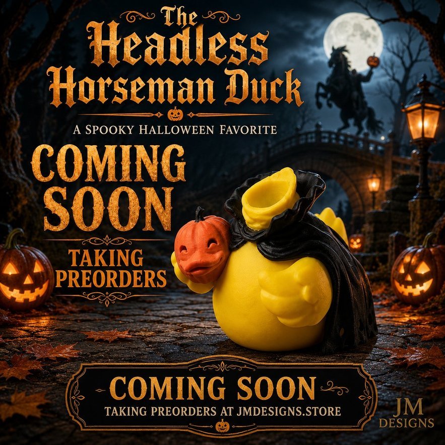 Spooky Halloween Headless Horseman Duck for a frightful twist!