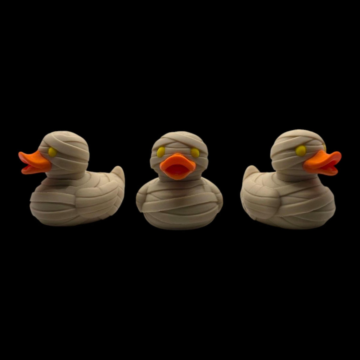 Halloween Mummy Duck Figurine Spooky Bandage Wrapped Egyptian - JM Designs-