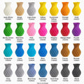 Heart Shaped Vase, 3D Printed Home Accent with Spiral Design in Multiple Colors - JM Designs