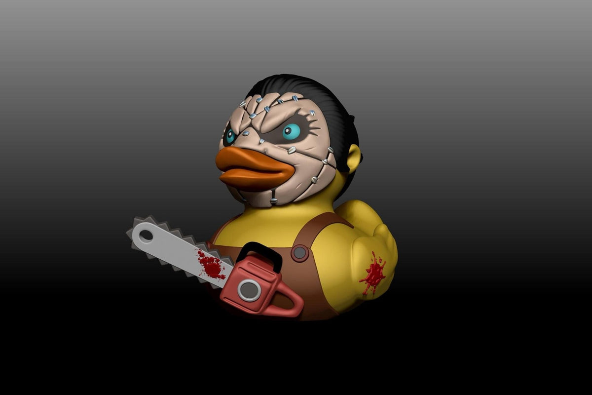 Horror Duck Figure with Chainsaw, 3D Printed Display Decor for Halloween - JM Designs
