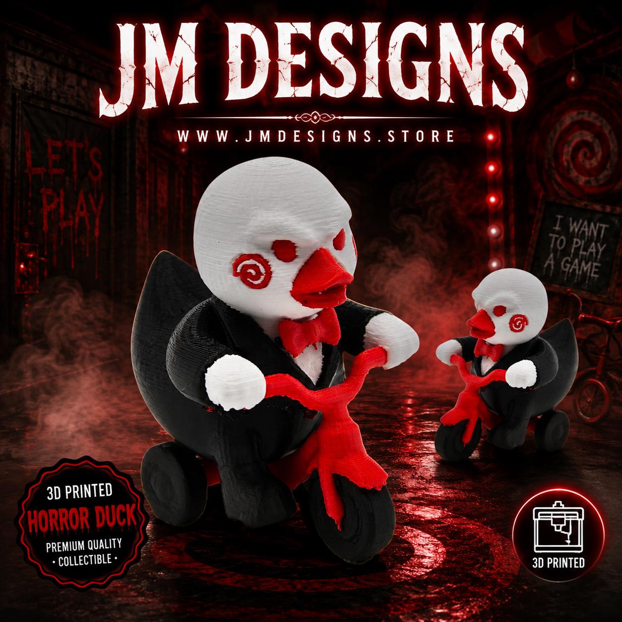 Horror Inspired Saw Bill Duck Theme Movie Collectible Gothic Style Villain - JM Designs