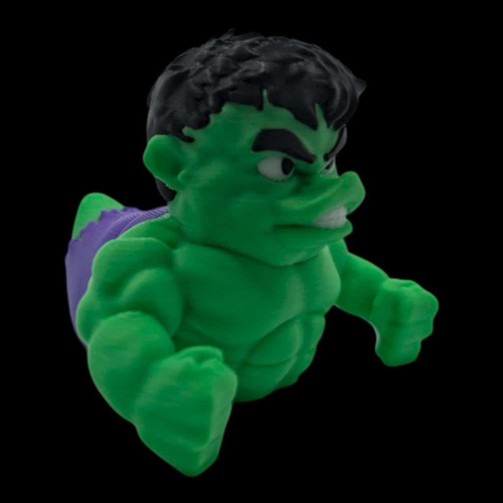 Hulk Inspired Duck Figurine, 3D Printed Superhero Collectible for Jeep Dashboard - JM Designs