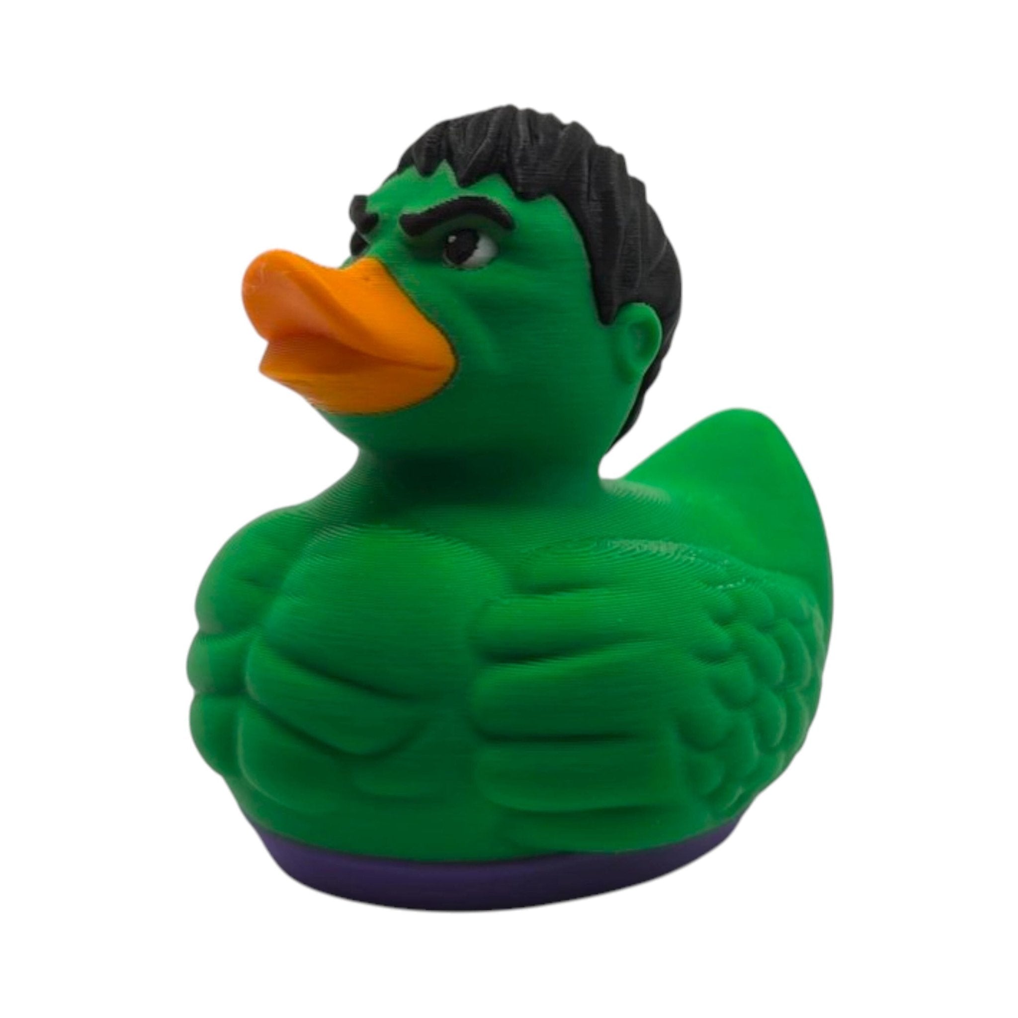 Hulk Inspired Duck Figurine, 3D Printed Superhero Collectible for Jeep Dashboard - JM Designs