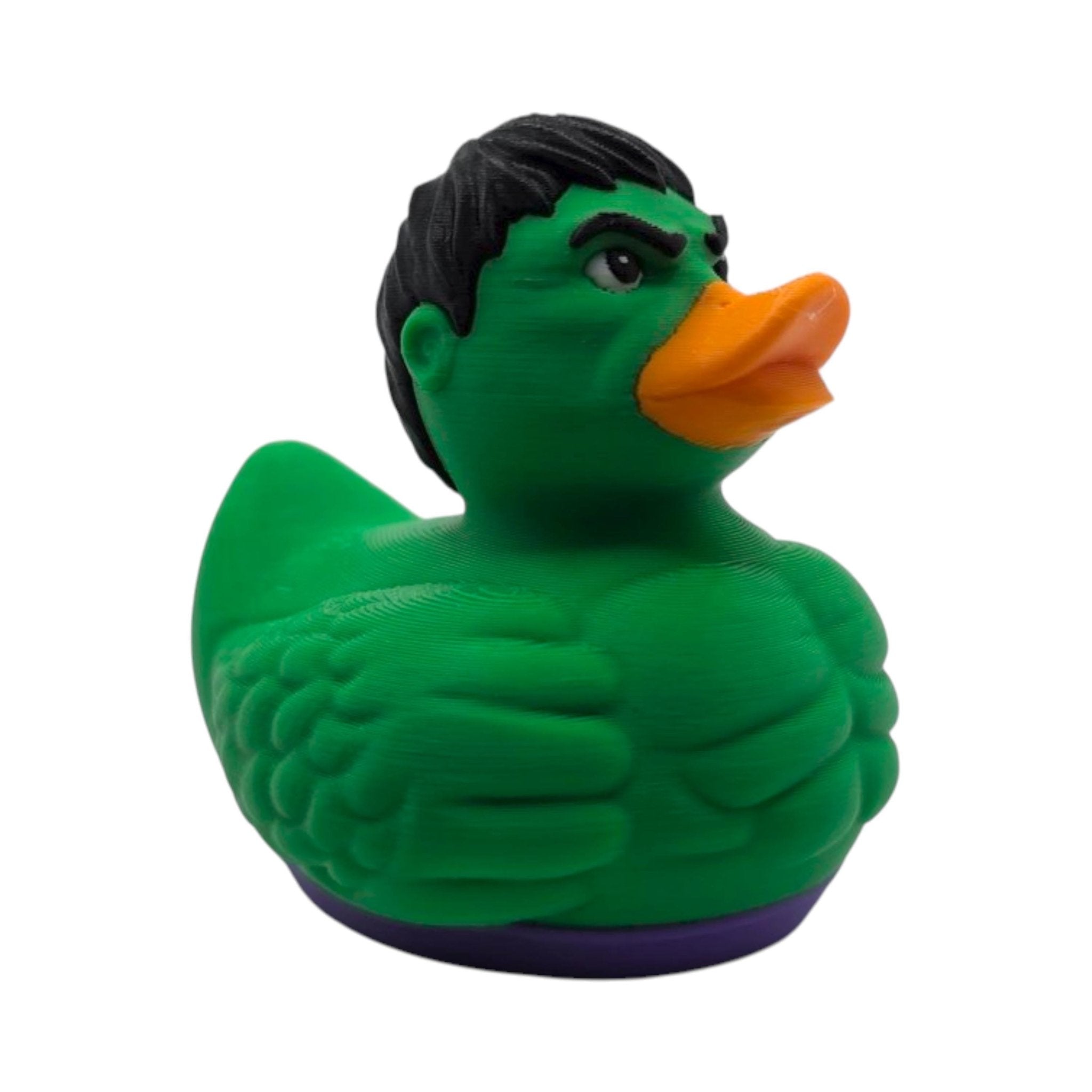 Hulk Inspired Duck Figurine, 3D Printed Superhero Collectible for Jeep Dashboard - JM Designs