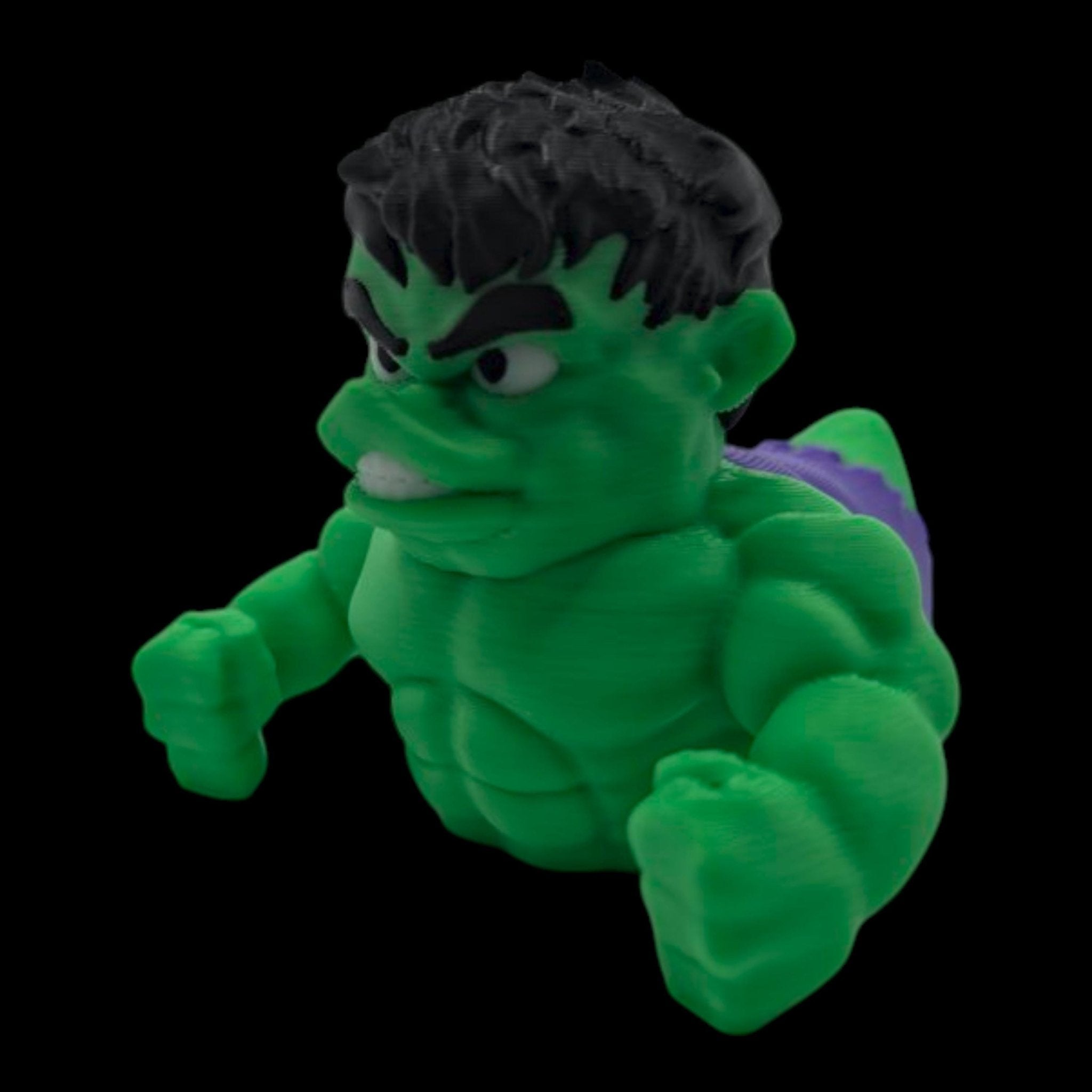 Hulk Inspired Duck Figurine, 3D Printed Superhero Collectible for Jeep Dashboard - JM Designs