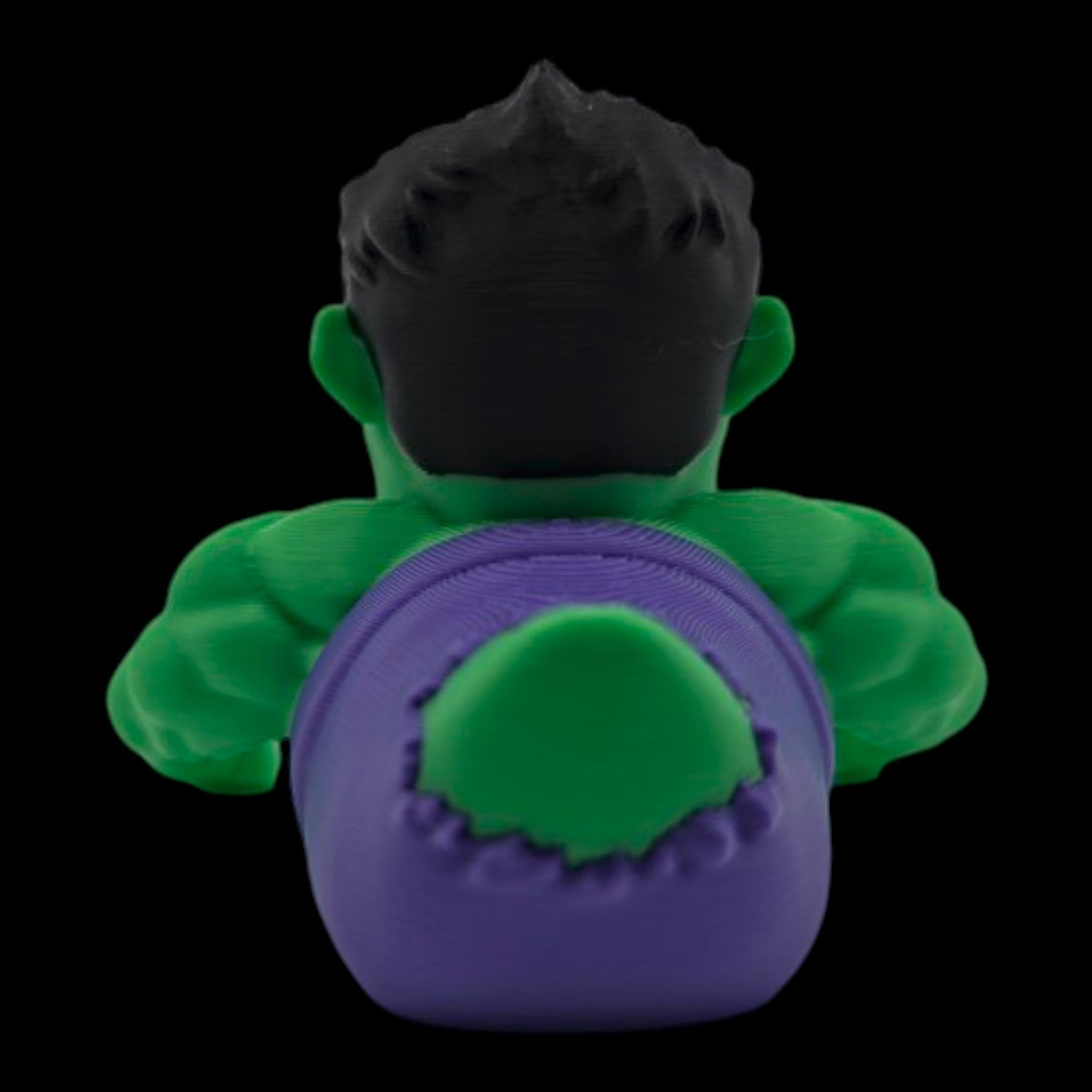 Hulk Inspired Duck Figurine, 3D Printed Superhero Collectible for Jeep Dashboard - JM Designs