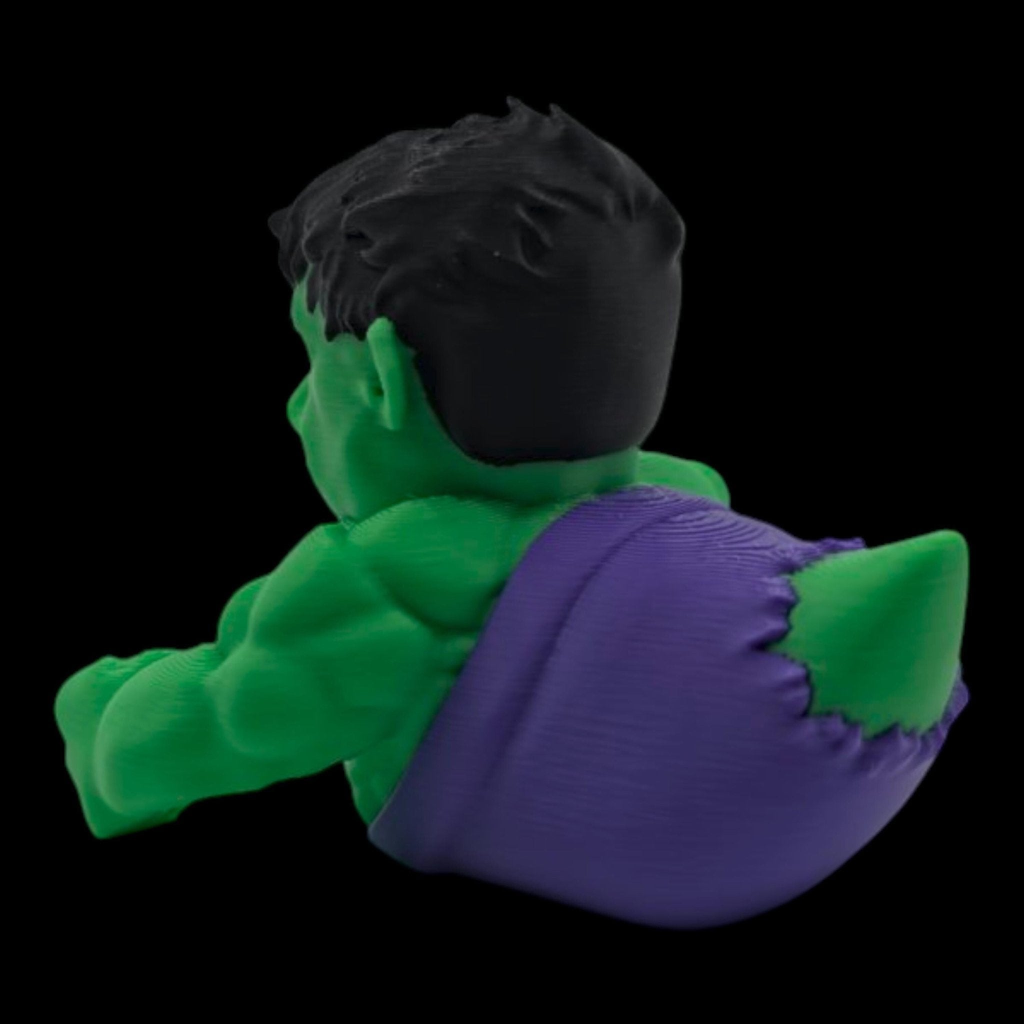 Hulk Inspired Duck Figurine, 3D Printed Superhero Collectible for Jeep Dashboard - JM Designs