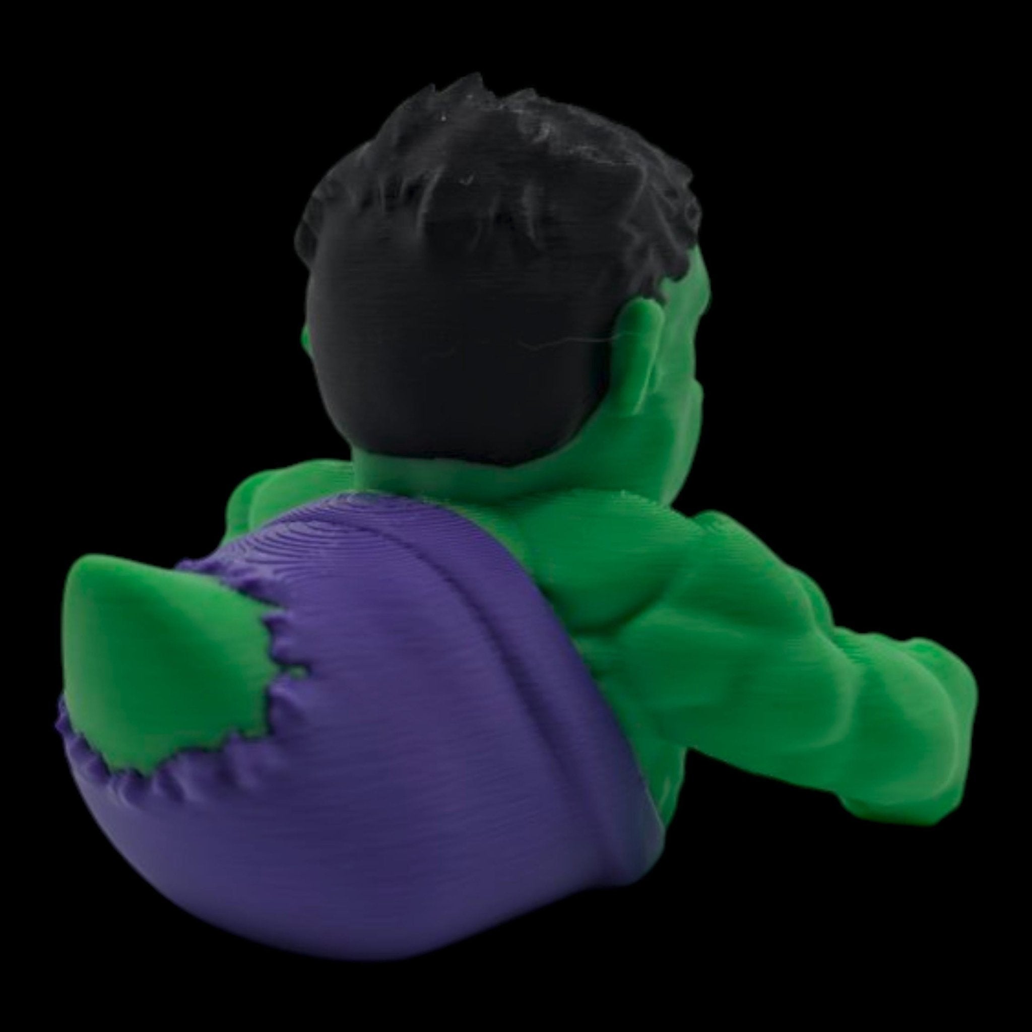 Hulk Inspired Duck Figurine, Superhero Inspired 3D Printed Collectible for Comic Fans - JM Designs