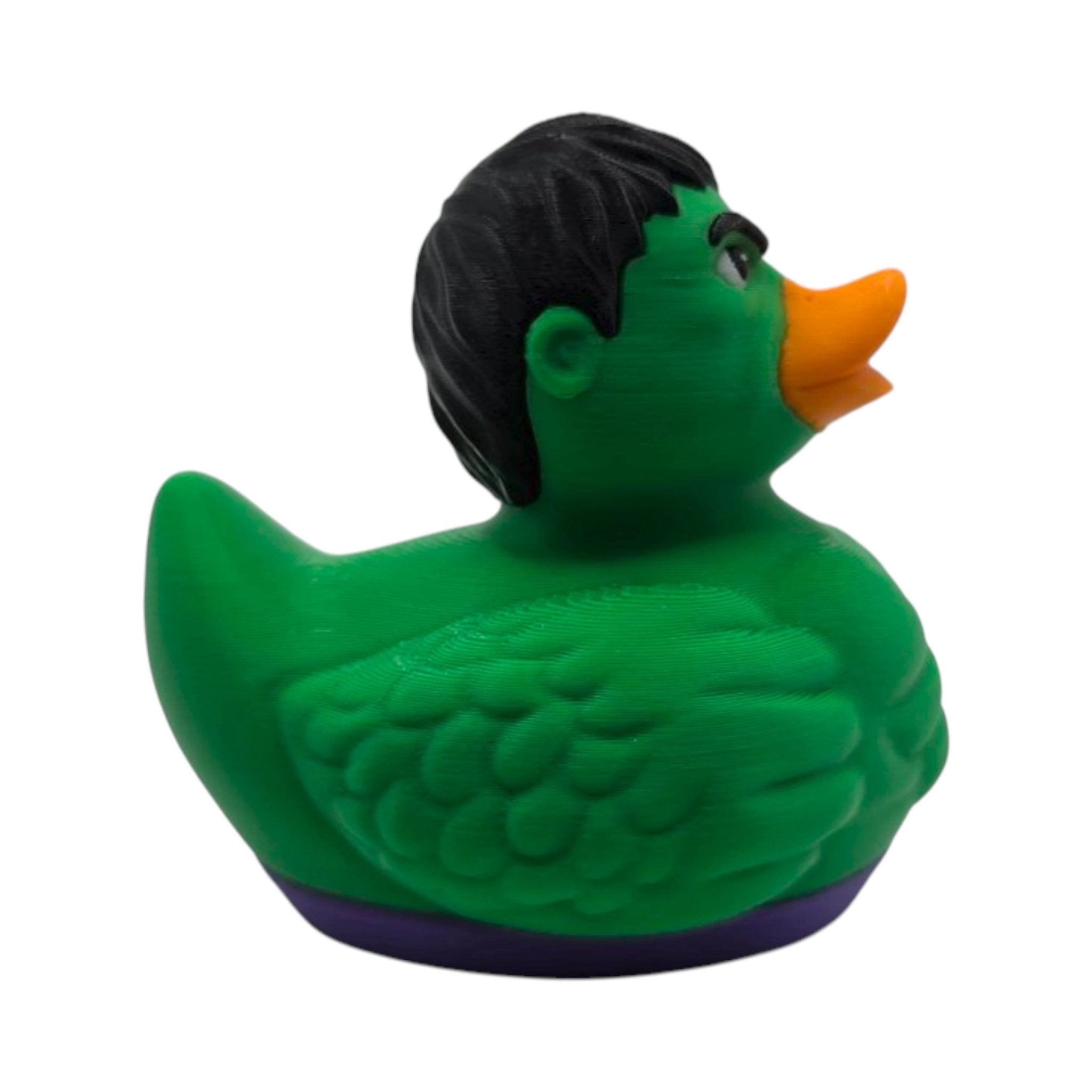 Hulk Inspired Duck Figurine, Superhero Inspired 3D Printed Collectible for Comic Fans - JM Designs