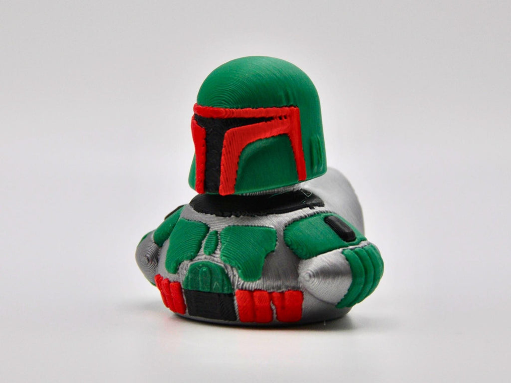 Boba Fett Inspired Duck: 3D Printed Dashboard Buddy - Star Wars Fan Gift