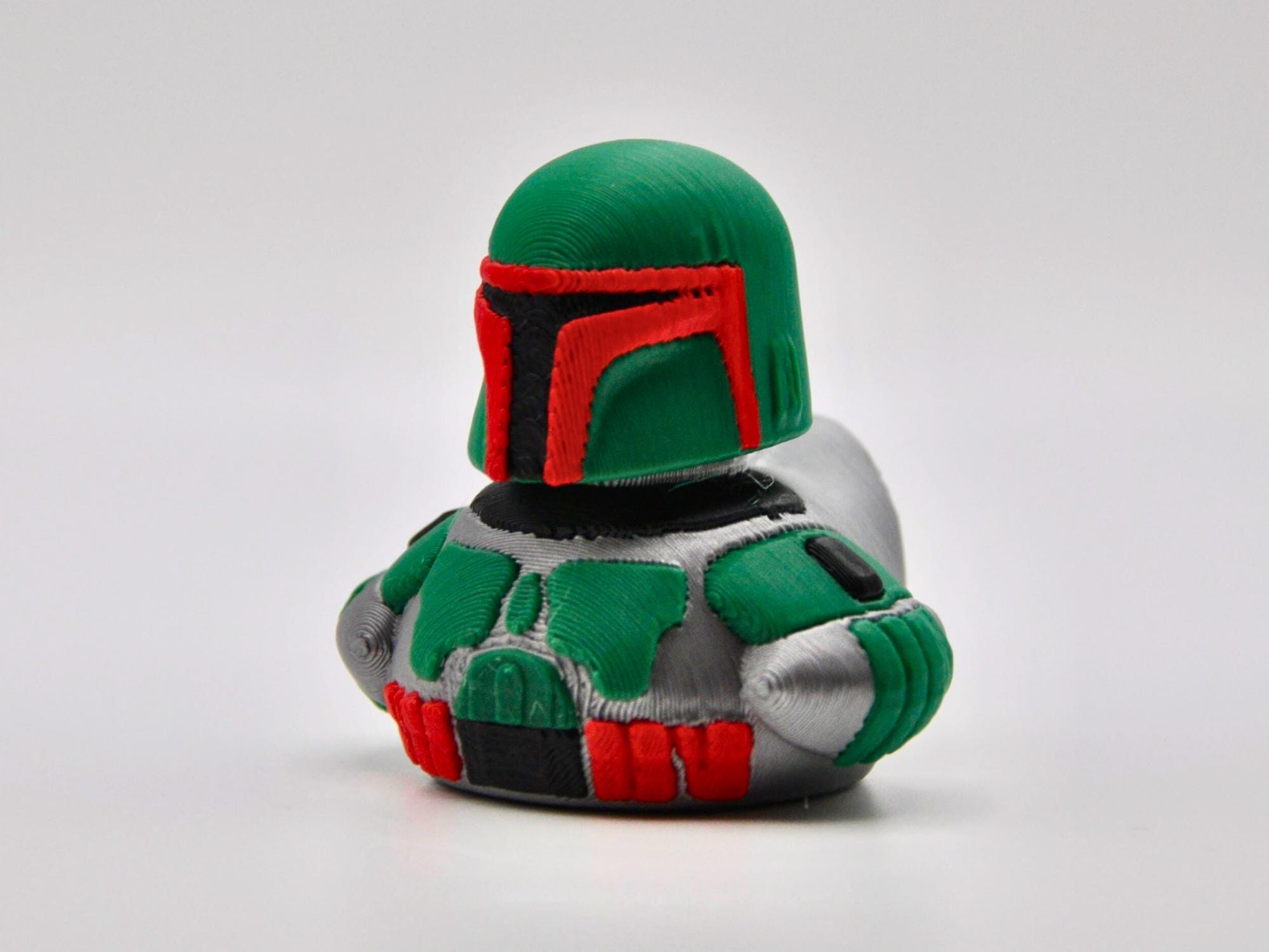 Boba Fett Inspired Duck: 3D Printed Dashboard Buddy - Star Wars Fan Gift