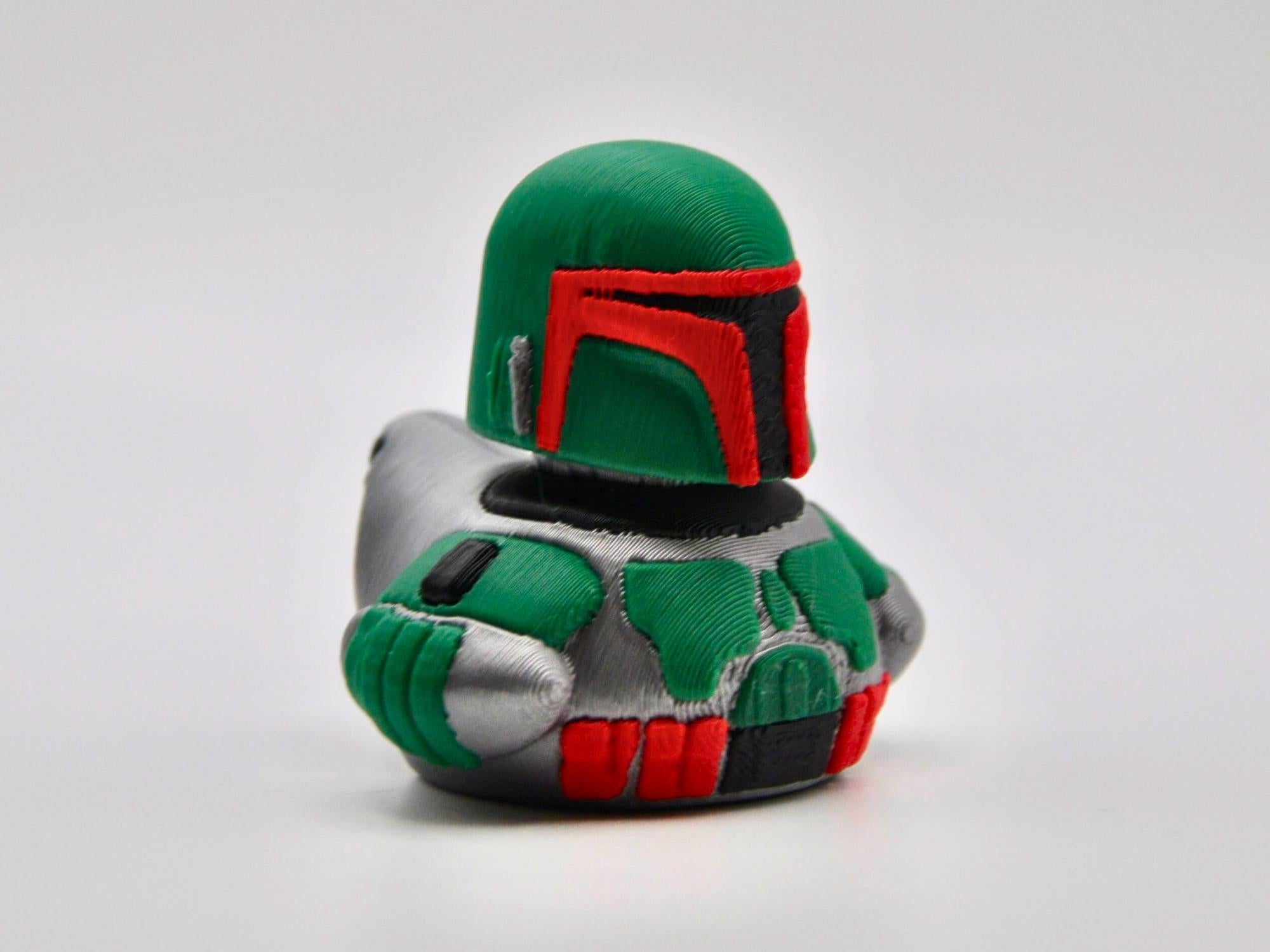 Boba Fett Inspired Duck: 3D Printed Dashboard Buddy - Star Wars Fan Gift