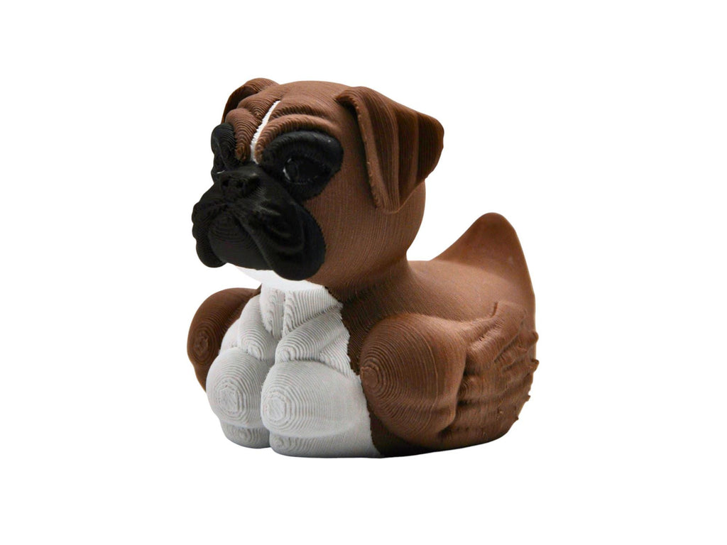 Boxer Dog Duck Collection for Pet Lover Keepsake Bathroom Decor Plastic Toy Boxer Breed Animal Gift Puppy Present Themed Decoration